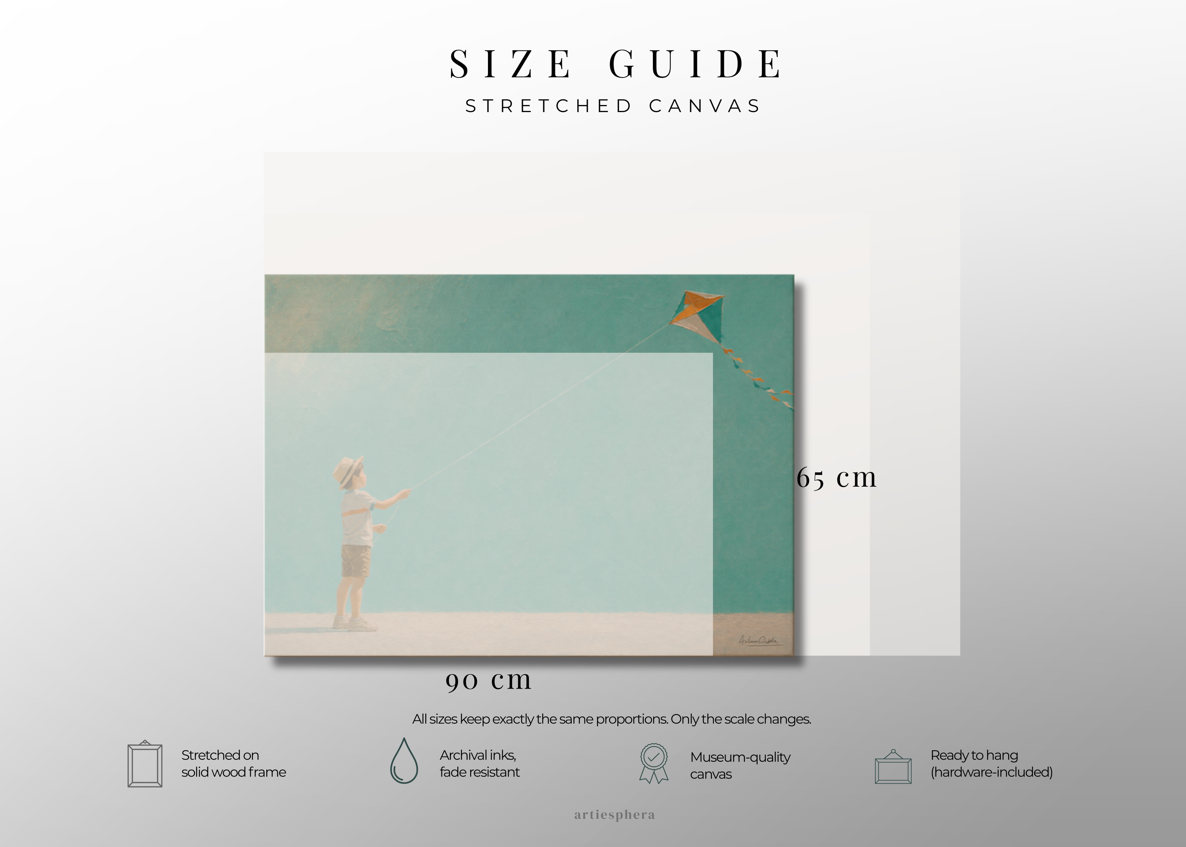 Childhood Memories III | Canvas Print | Stretched Canvas | Minimalist Wall Art | Nostalgic Child Artwork | Museum-Quality Giclée Canvas