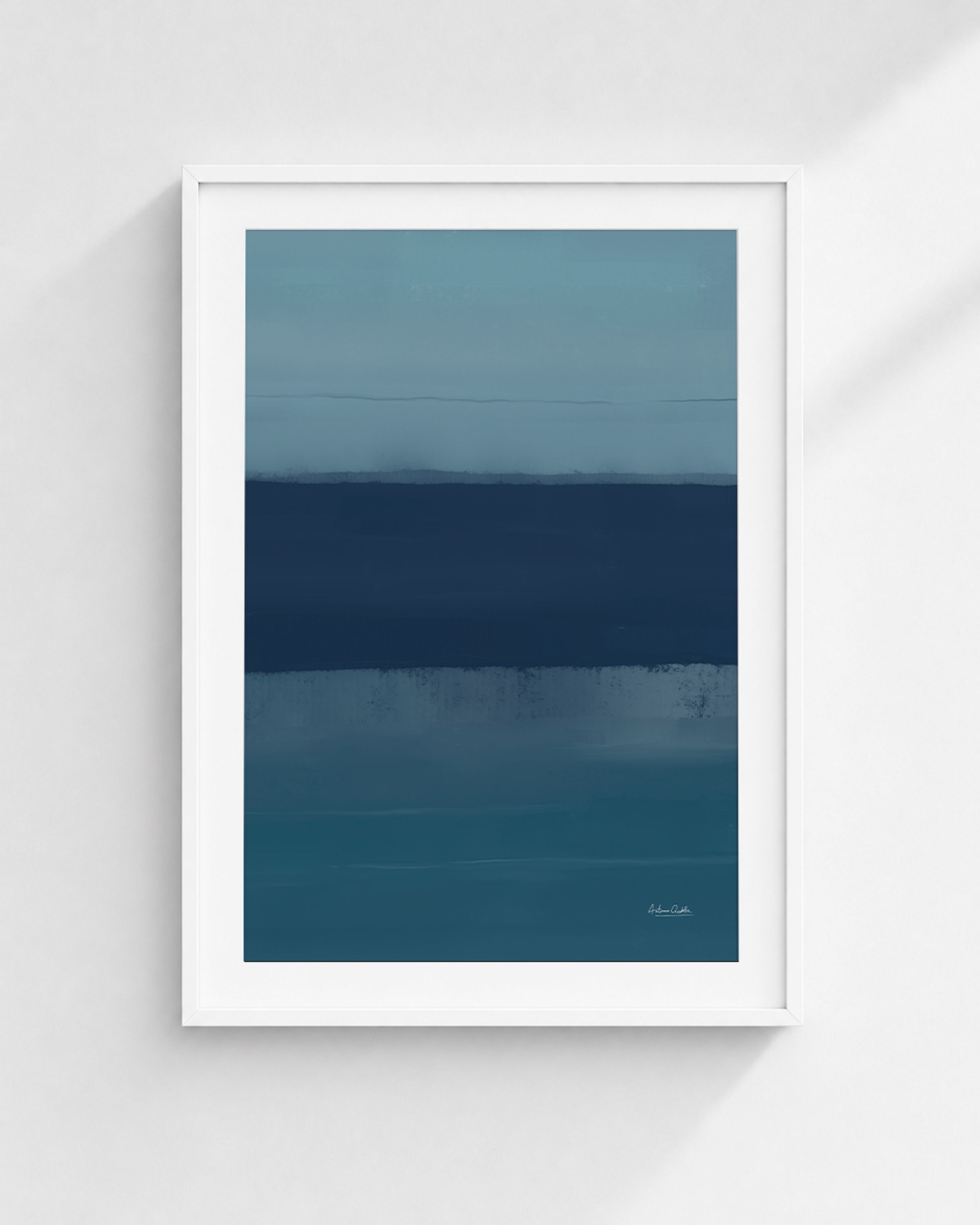 Slate Horizon | Minimalist Abstract Fine Art Print