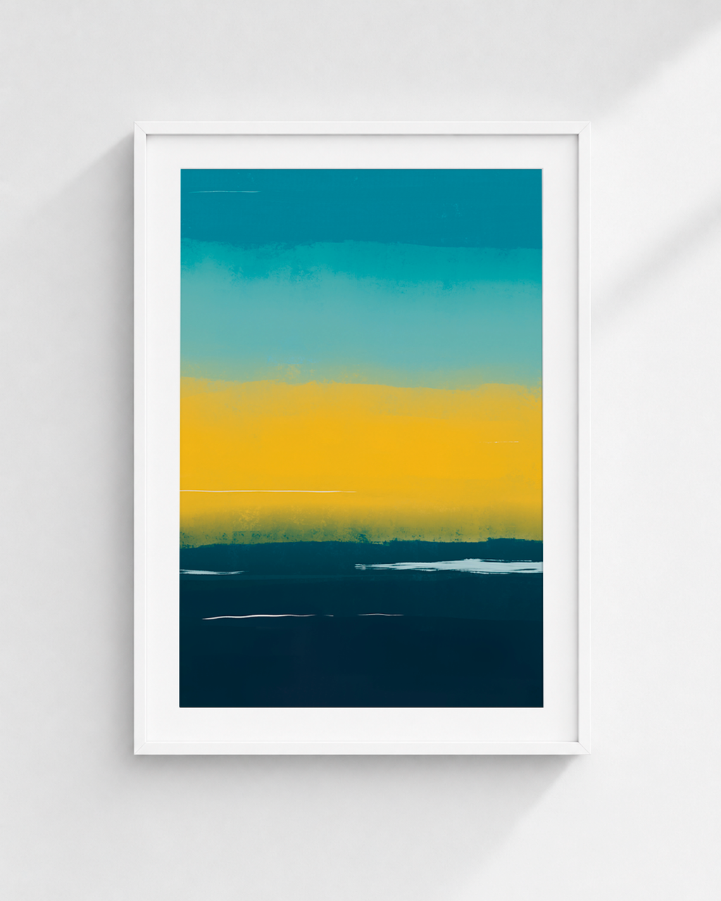 Golden Shore | Abstract Coastal Fine Art Print