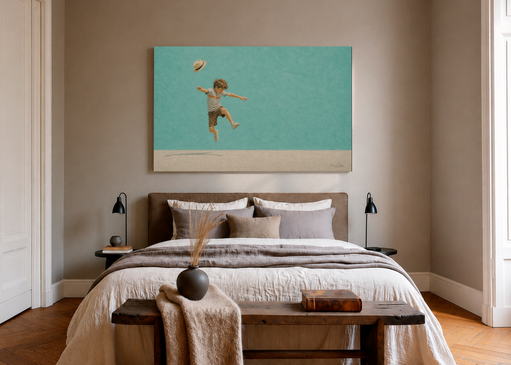 Childhood Memories VI | Canvas Print | Stretched Canvas | Minimalist Wall Art | Nostalgic Child Artwork | Museum-Quality Giclée Canvas