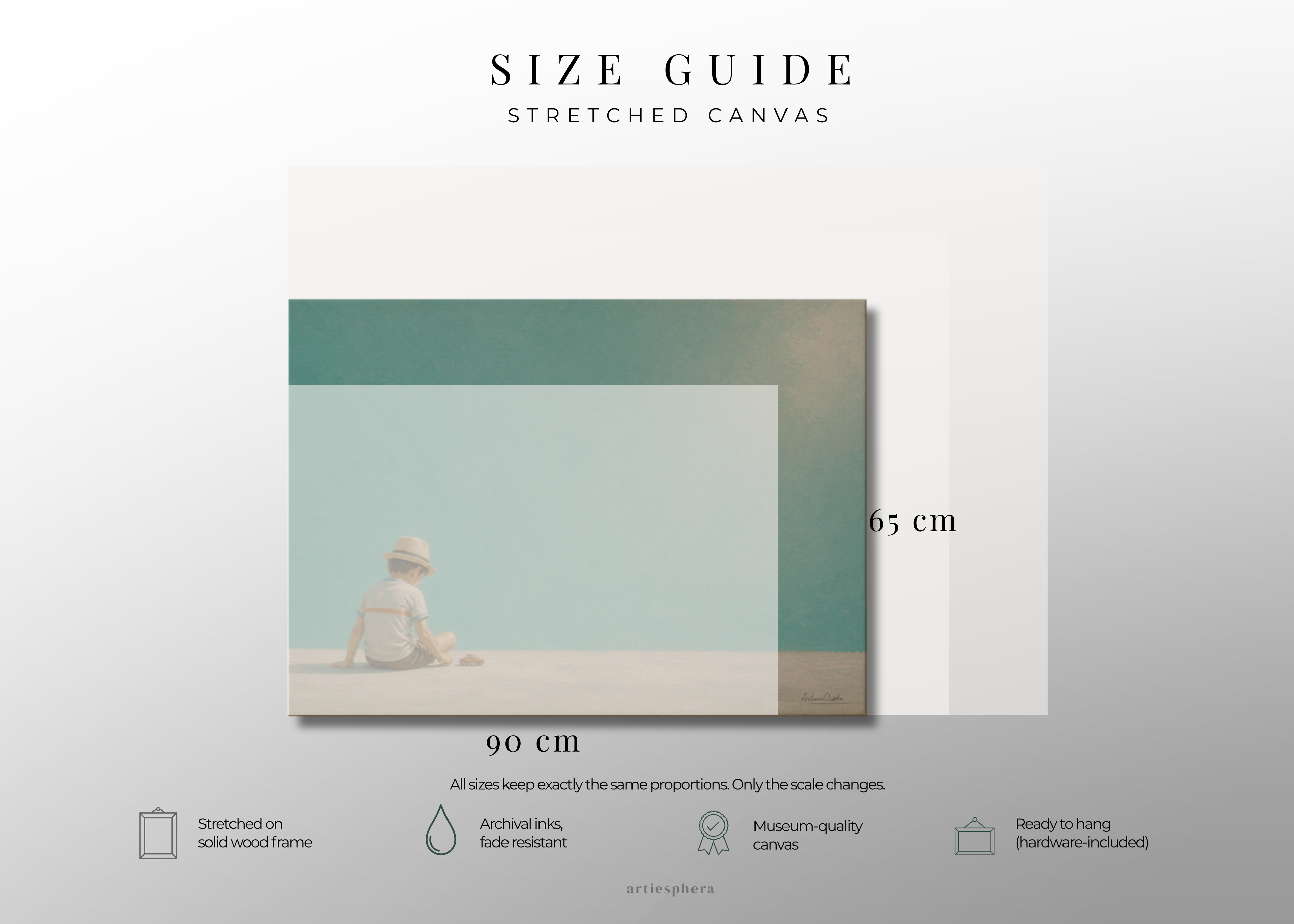 Childhood Memories IV | Canvas Print | Stretched Canvas | Minimalist Wall Art | Nostalgic Child Artwork | Museum-Quality Giclée Canvas