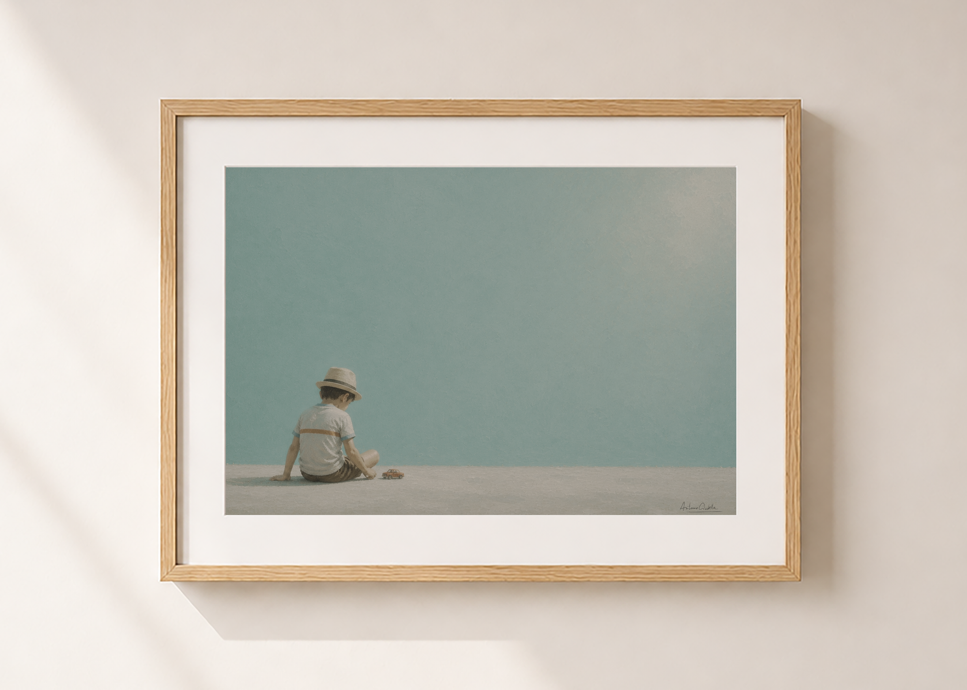 Childhood Memories IV | Framed Fine Art Print | Minimalist Wall Art | Nostalgic Child Artwork | Museum-Quality Giclée Print