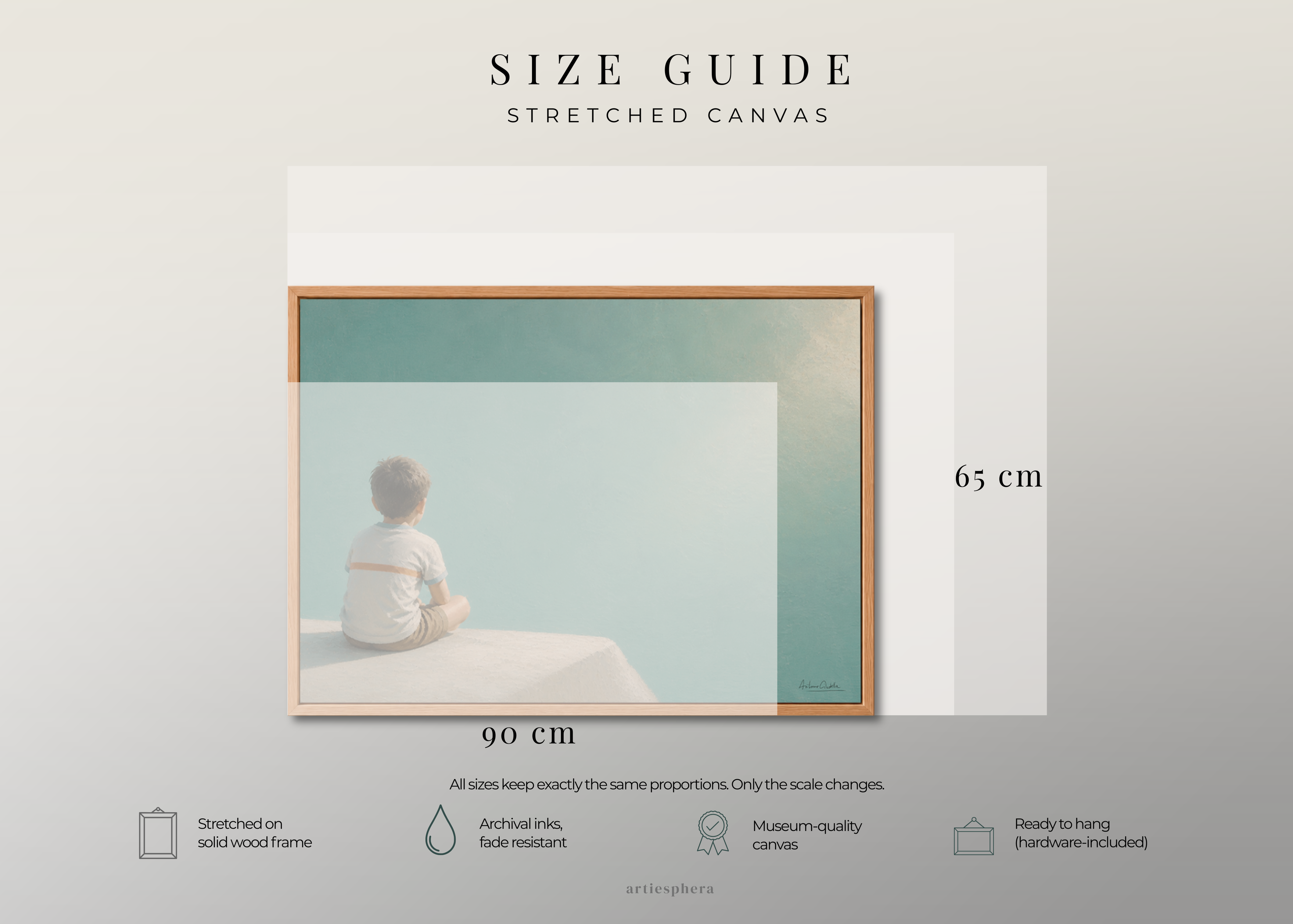 Childhood Memories I | Framed Canvas | Minimalist Wall Art | Nostalgic Child Artwork | Premium Framed Canvas
