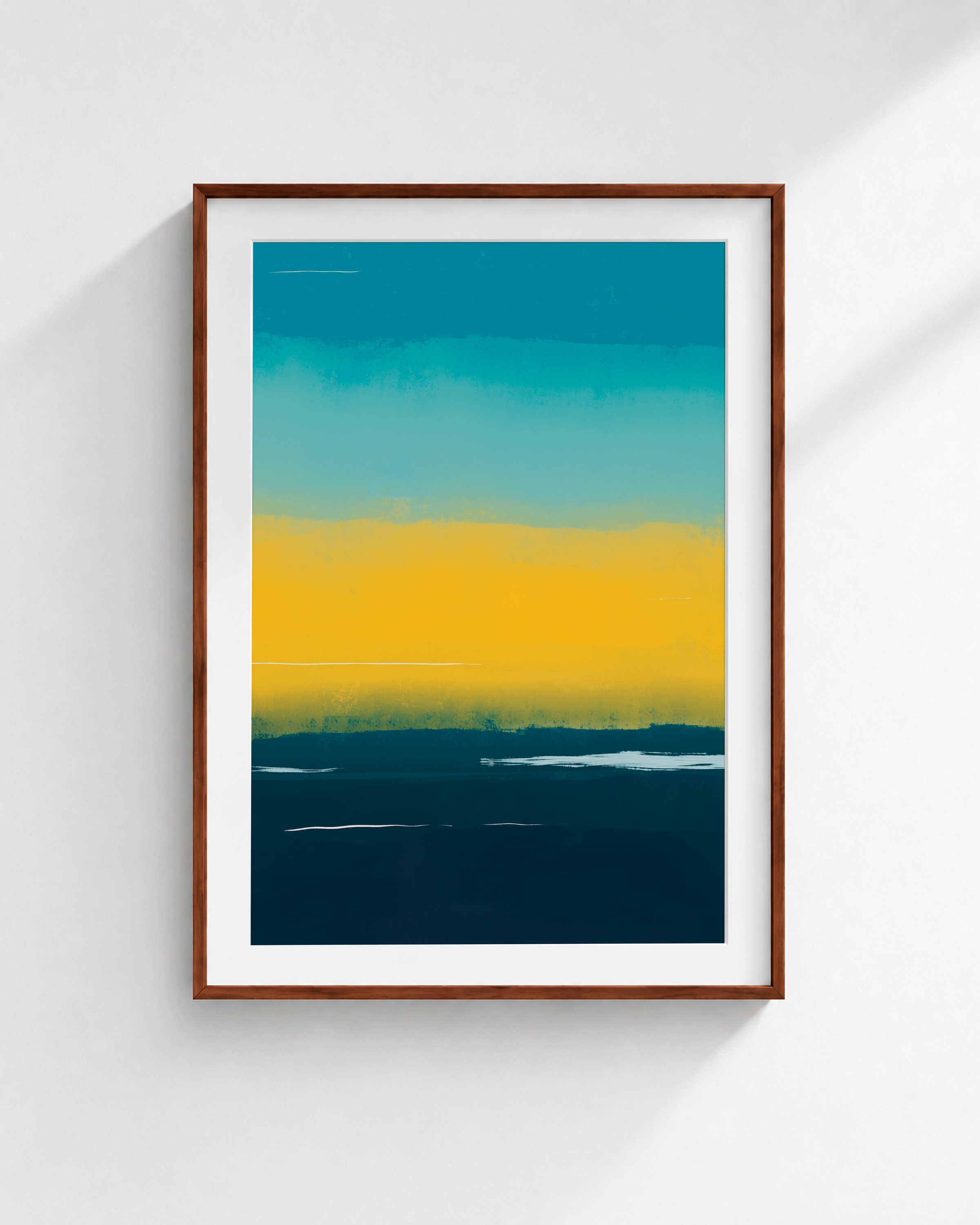 Golden Shore | Abstract Coastal Fine Art Print