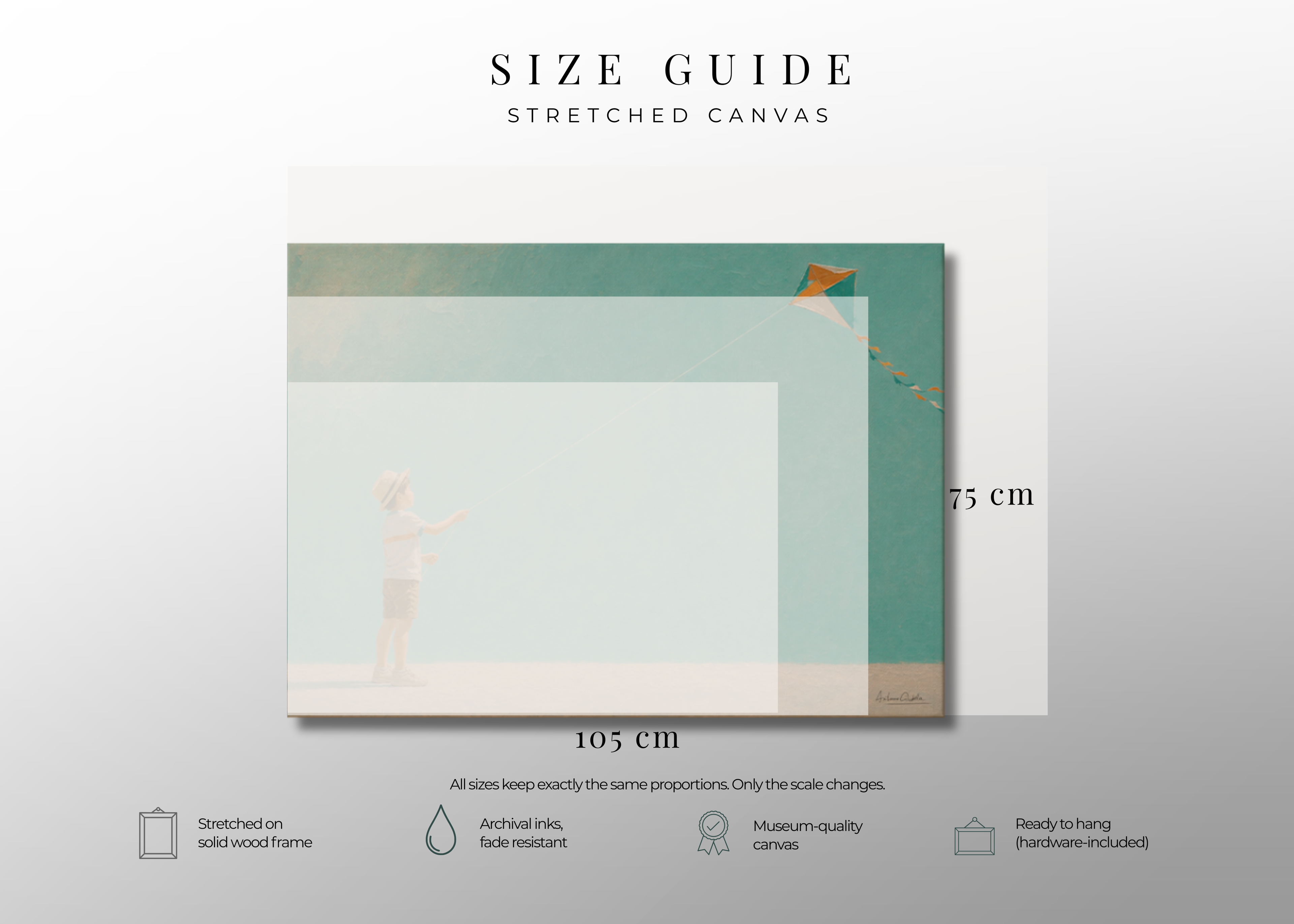 Childhood Memories III | Canvas Print | Stretched Canvas | Minimalist Wall Art | Nostalgic Child Artwork | Museum-Quality Giclée Canvas