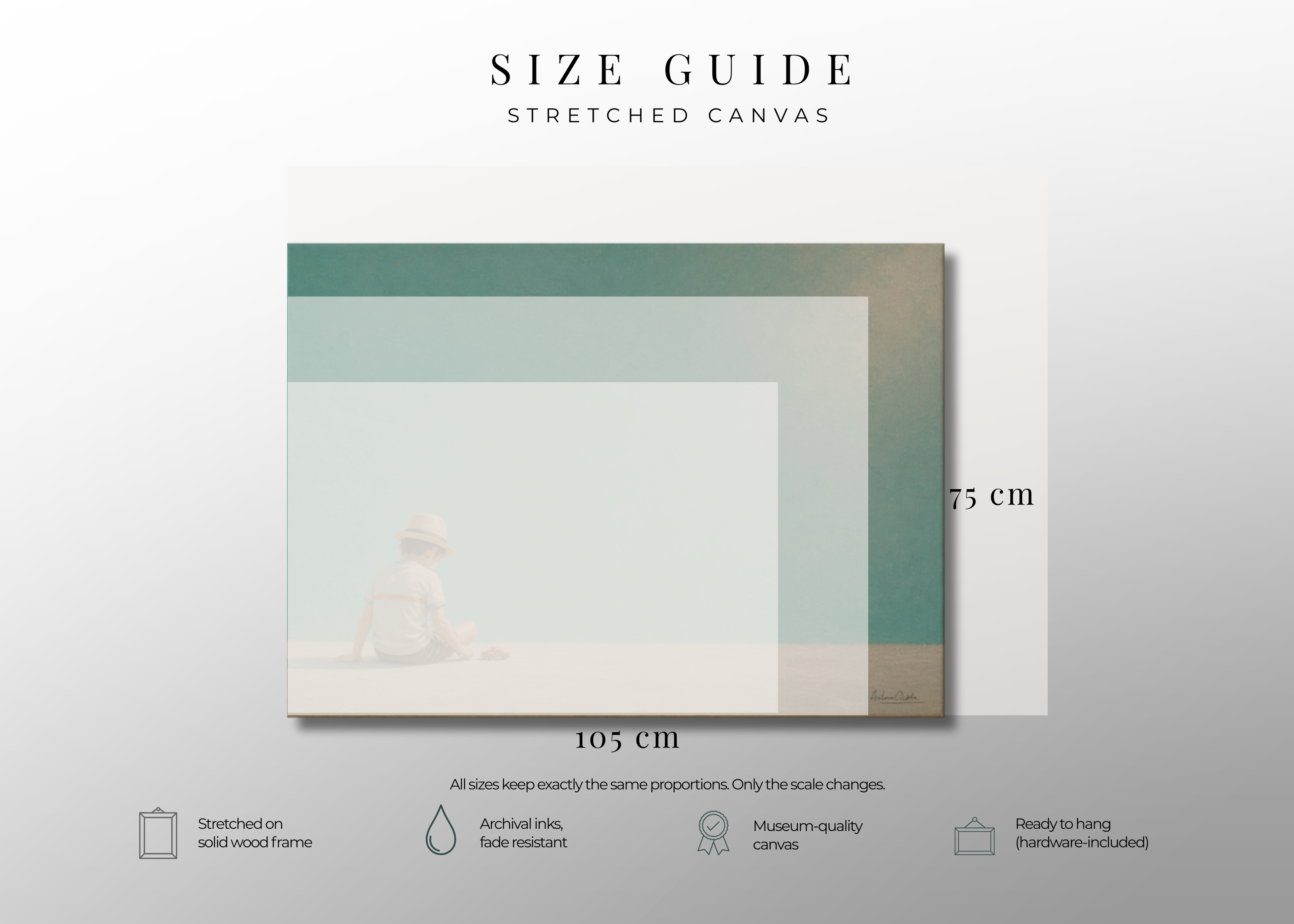 Childhood Memories IV | Canvas Print | Stretched Canvas | Minimalist Wall Art | Nostalgic Child Artwork | Museum-Quality Giclée Canvas