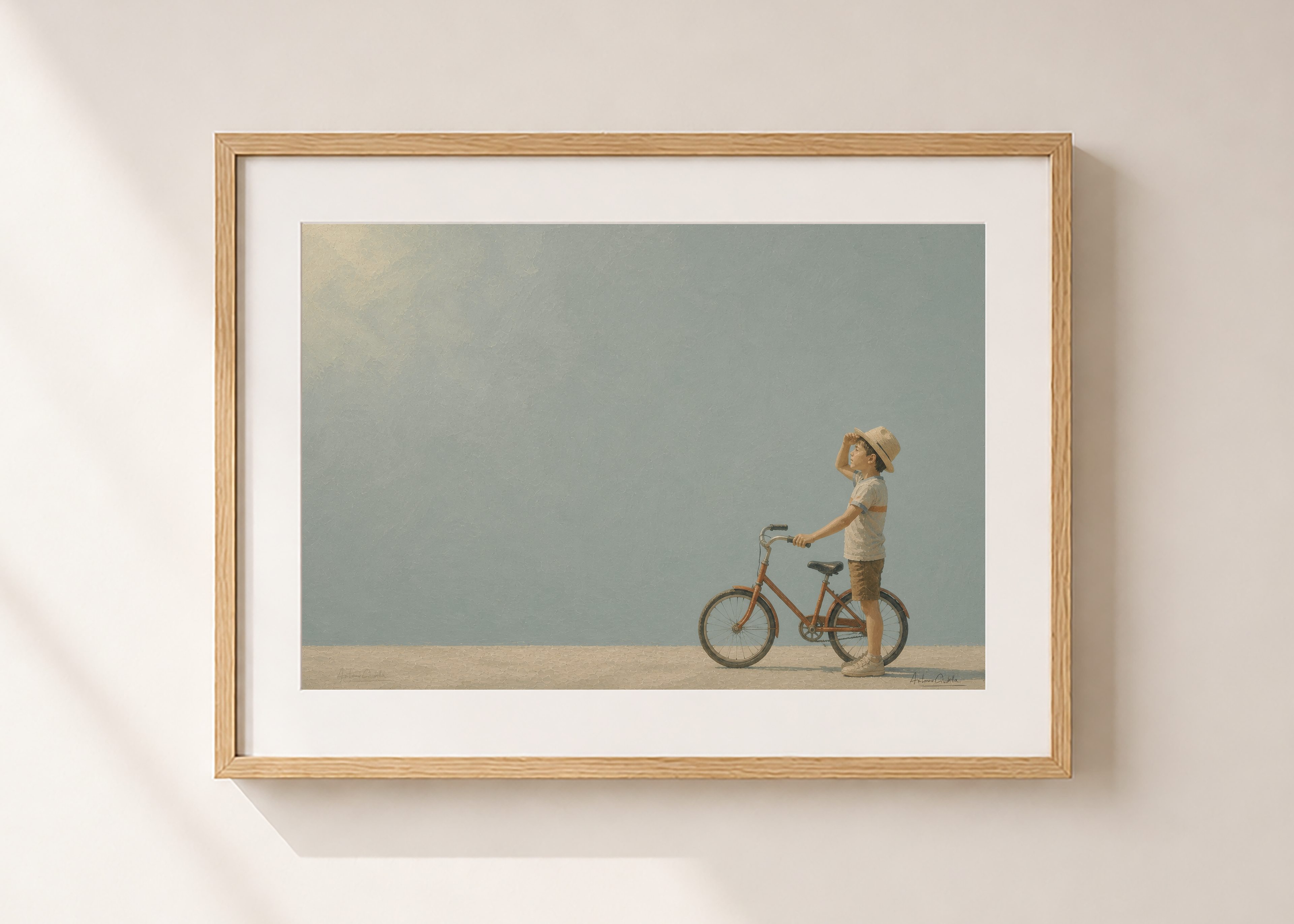 Childhood Memories V | Framed Fine Art Print | Minimalist Wall Art | Nostalgic Child Artwork | Museum-Quality Giclée Print