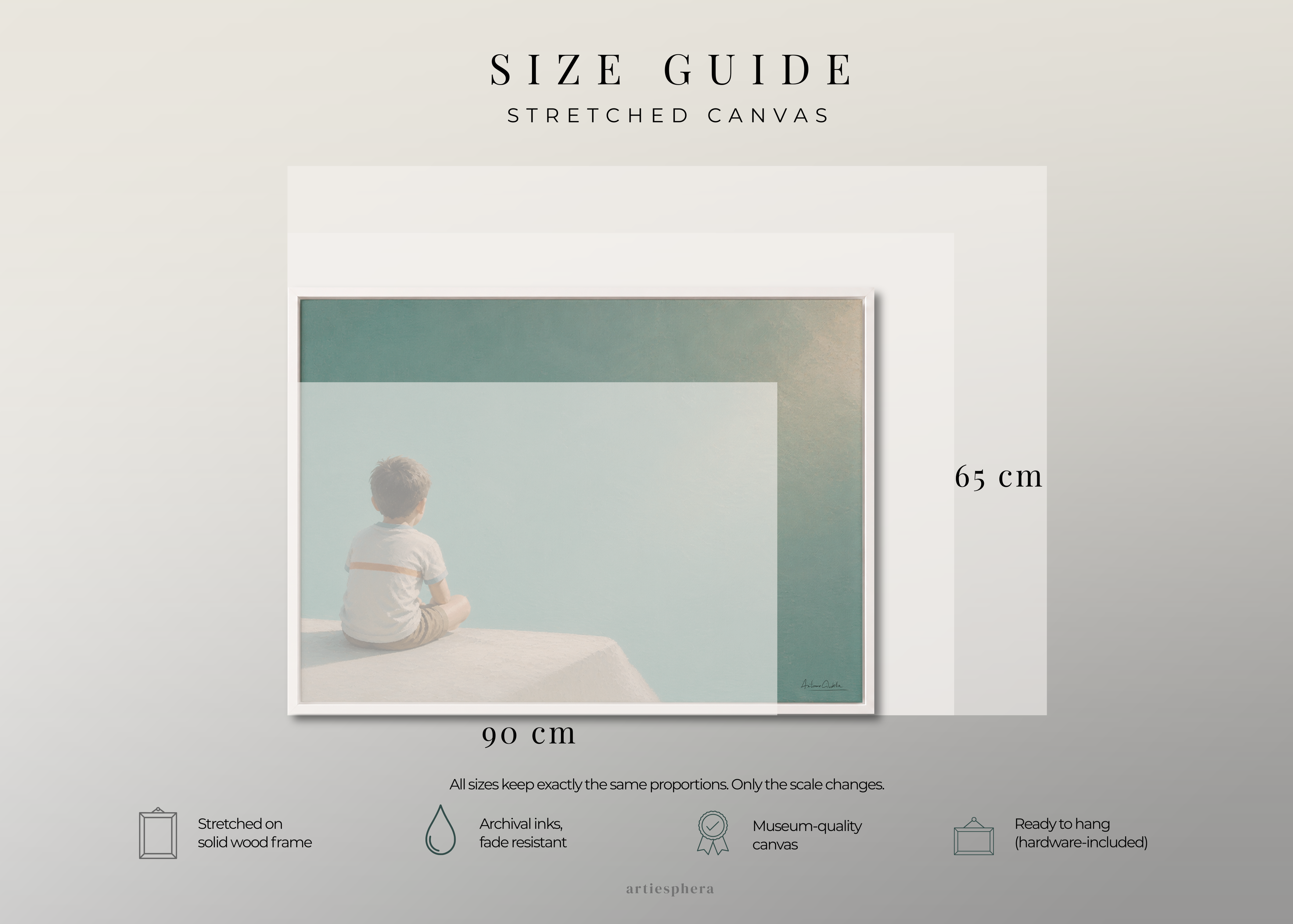 Childhood Memories I | Framed Canvas | Minimalist Wall Art | Nostalgic Child Artwork | Premium Framed Canvas
