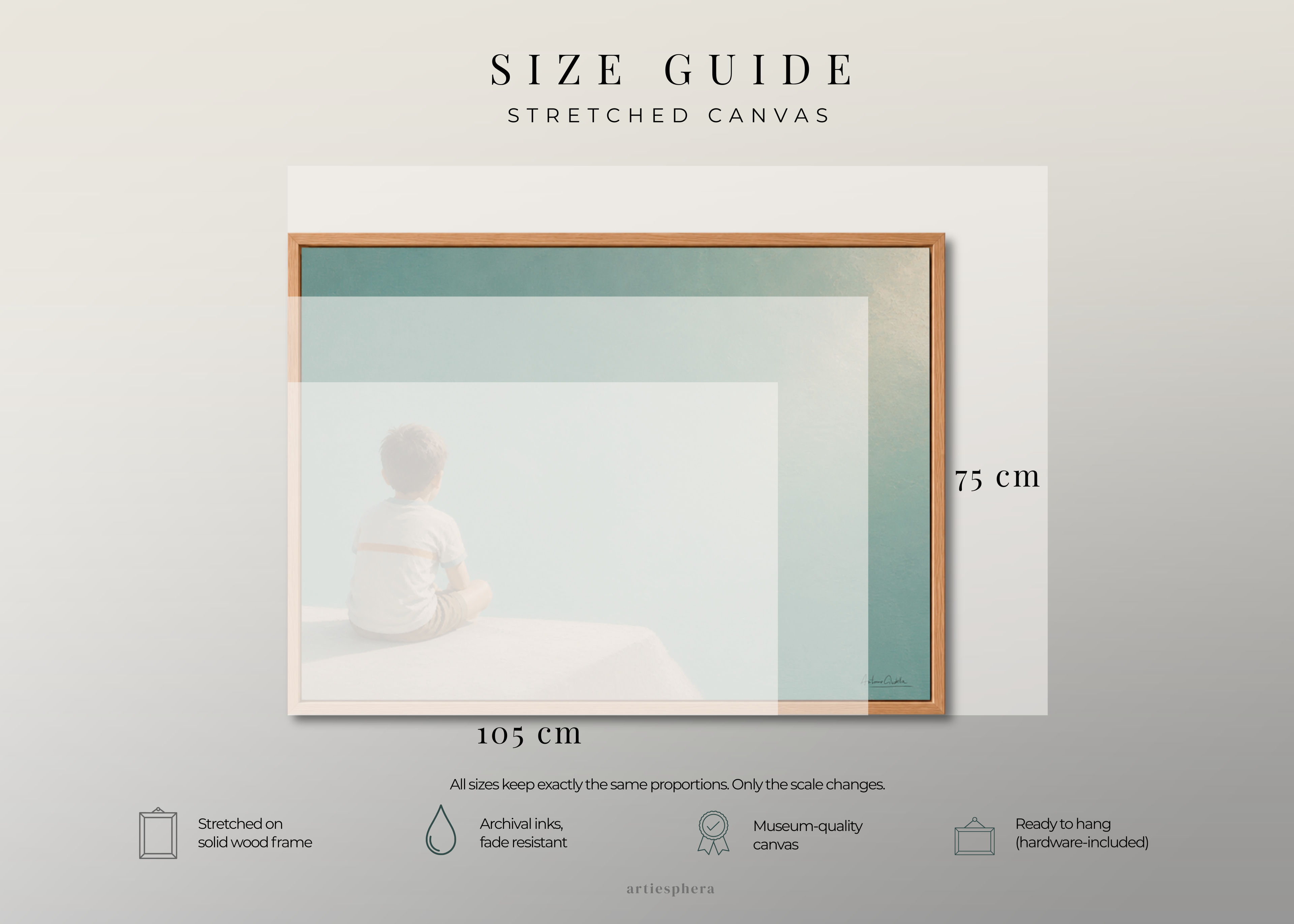 Childhood Memories I | Framed Canvas | Minimalist Wall Art | Nostalgic Child Artwork | Premium Framed Canvas