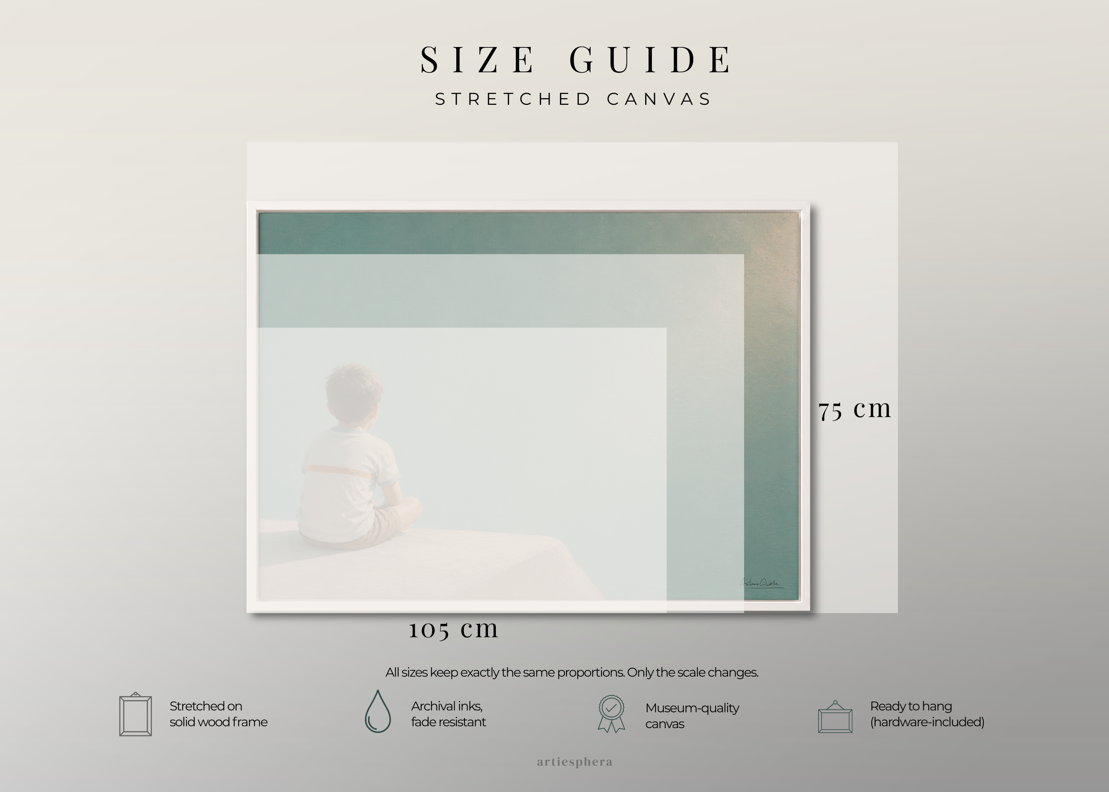 Childhood Memories I | Framed Canvas | Minimalist Wall Art | Nostalgic Child Artwork | Premium Framed Canvas