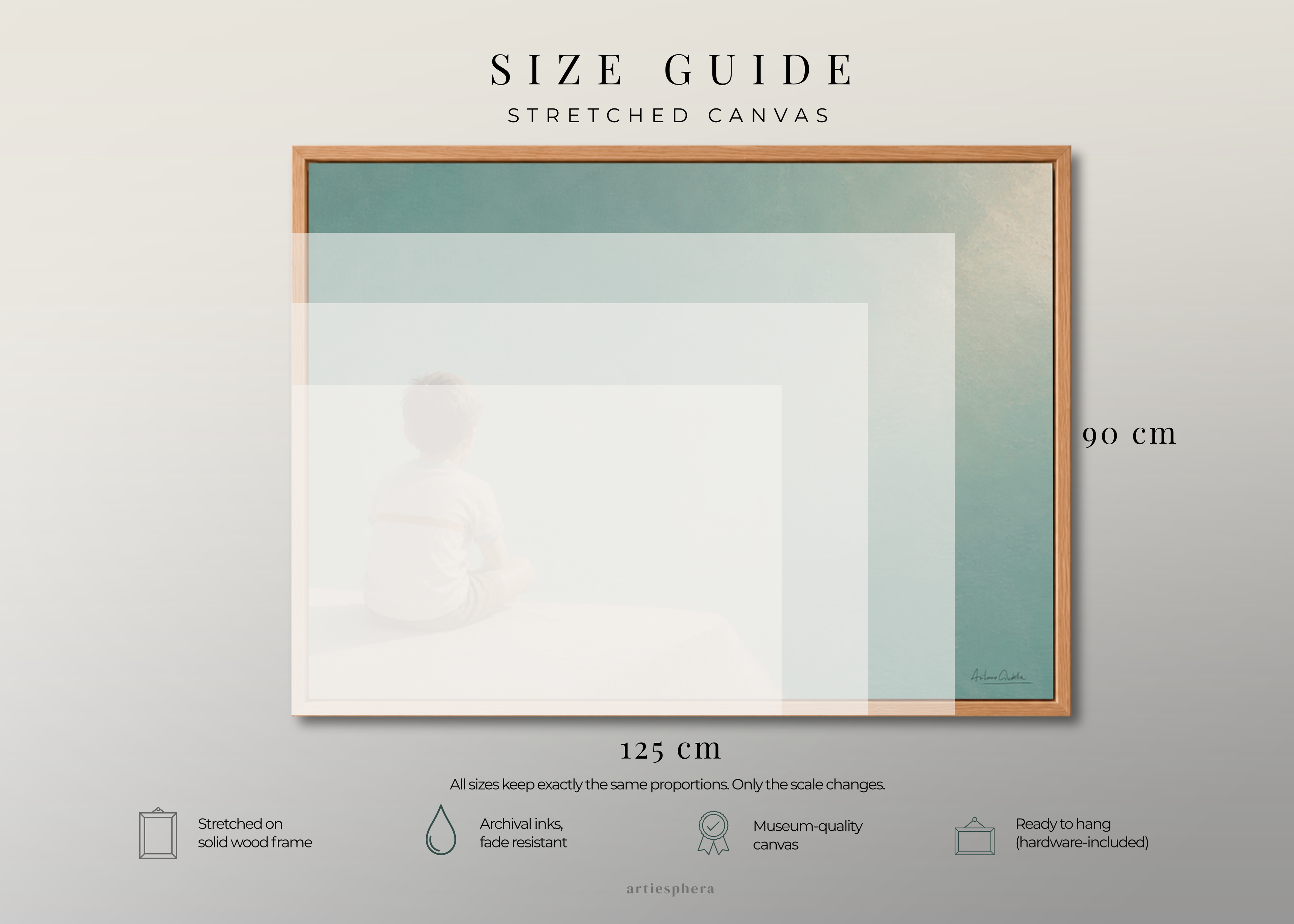 Childhood Memories I | Framed Canvas | Minimalist Wall Art | Nostalgic Child Artwork | Premium Framed Canvas