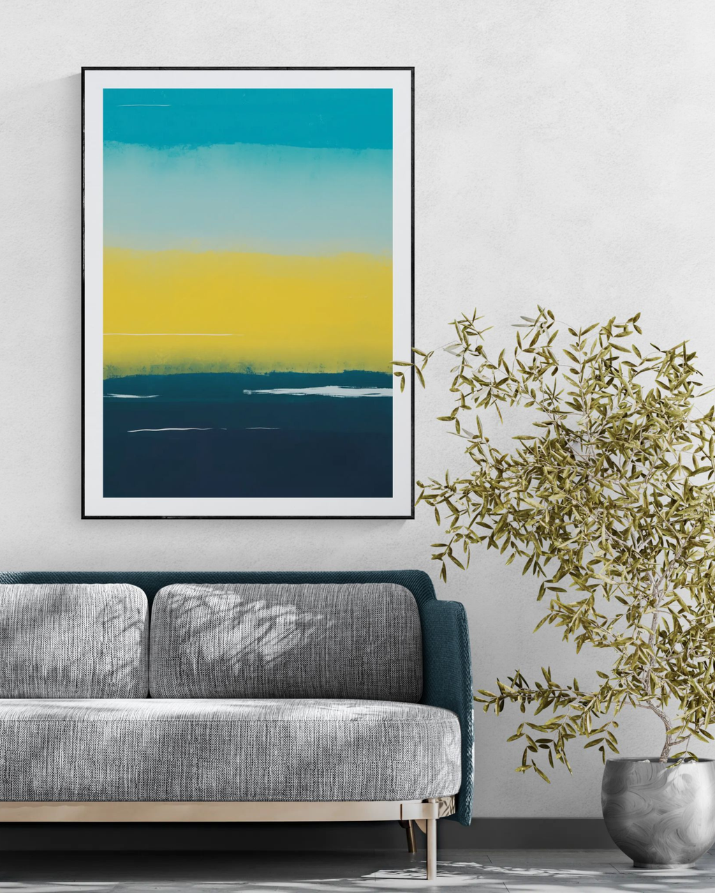 Golden Shore | Abstract Coastal Fine Art Print