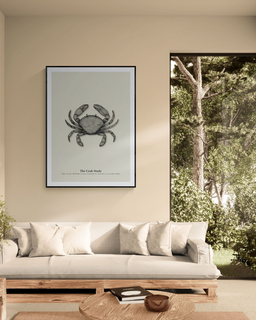 The Crab Study | Vintage Crab Fine Art Print