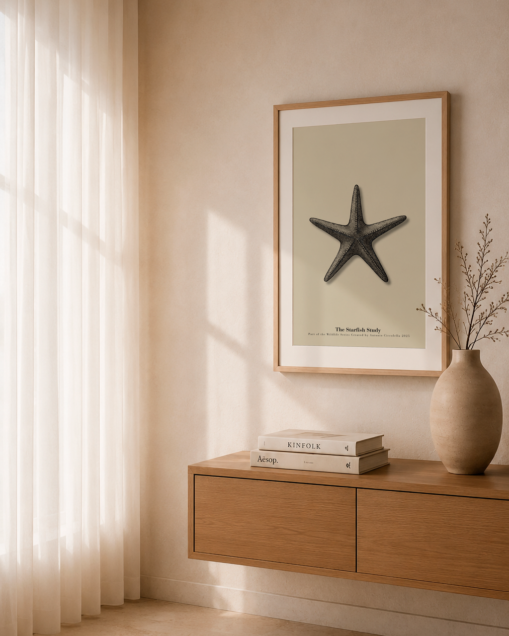 The Starfish Study | Vintage Starfish Fine Art Print