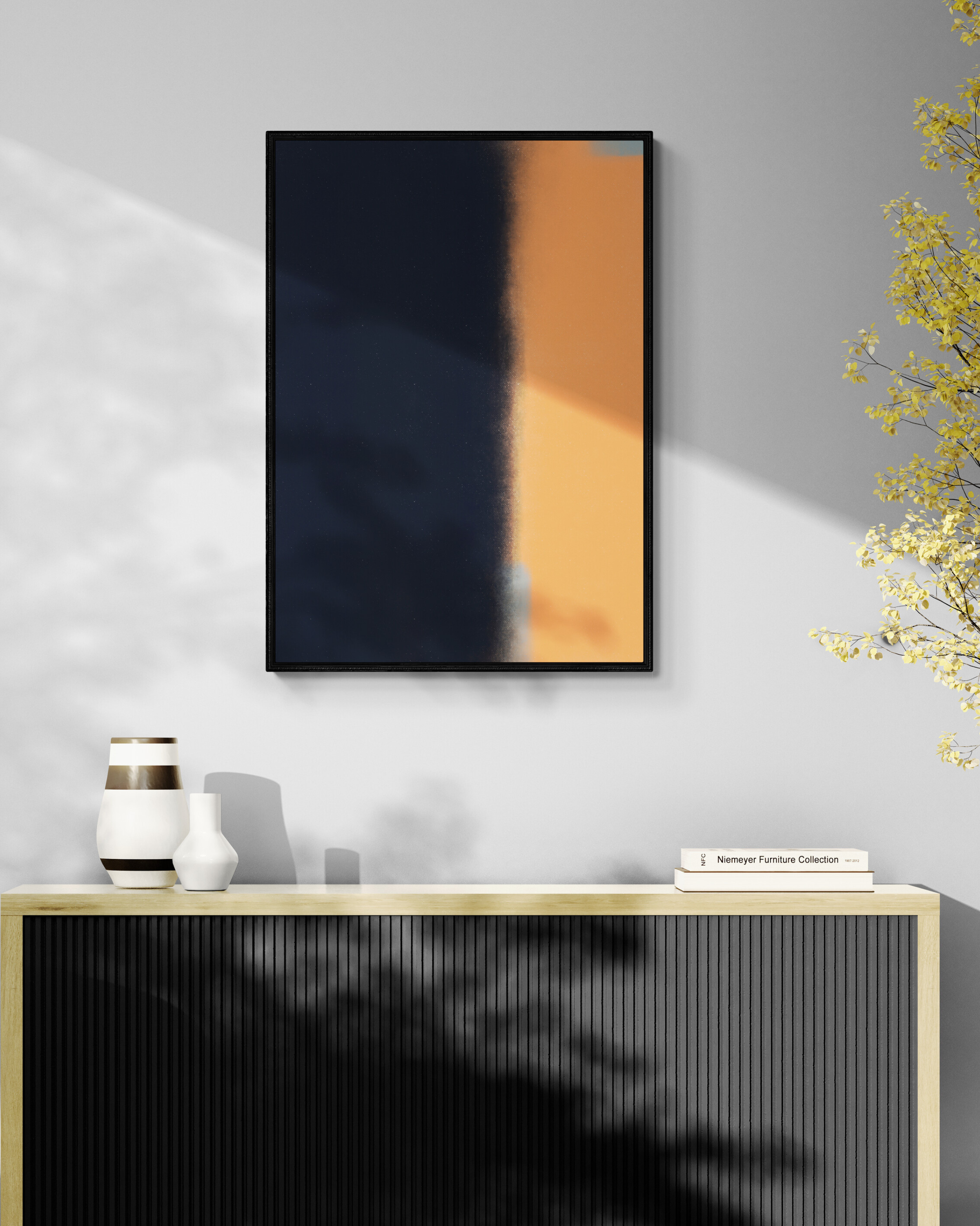 Obsidian Echo | Minimalist Abstract Fine Art Print