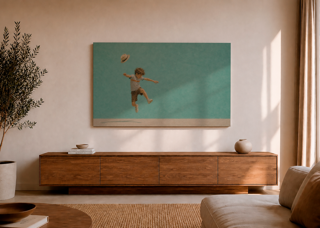 Childhood Memories VI | Canvas Print | Stretched Canvas | Minimalist Wall Art | Nostalgic Child Artwork | Museum-Quality Giclée Canvas