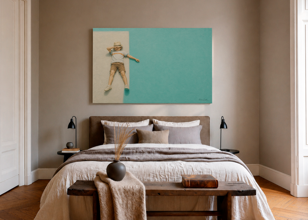 Childhood Memories VII | Canvas Print | Stretched Canvas | Minimalist Wall Art | Nostalgic Child Artwork | Museum-Quality Giclée Canvas