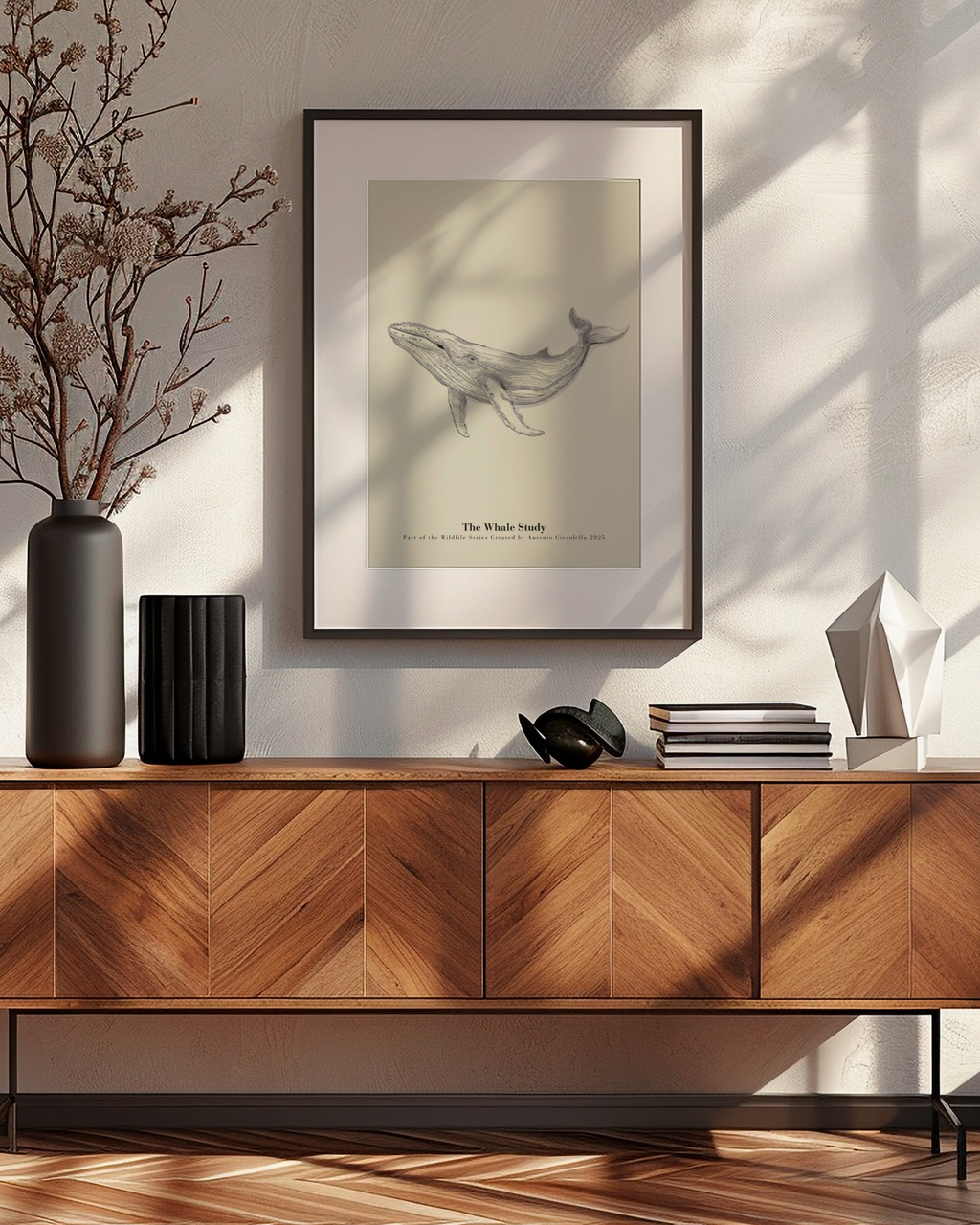 The Whale Study | Framed Whale Wall Art