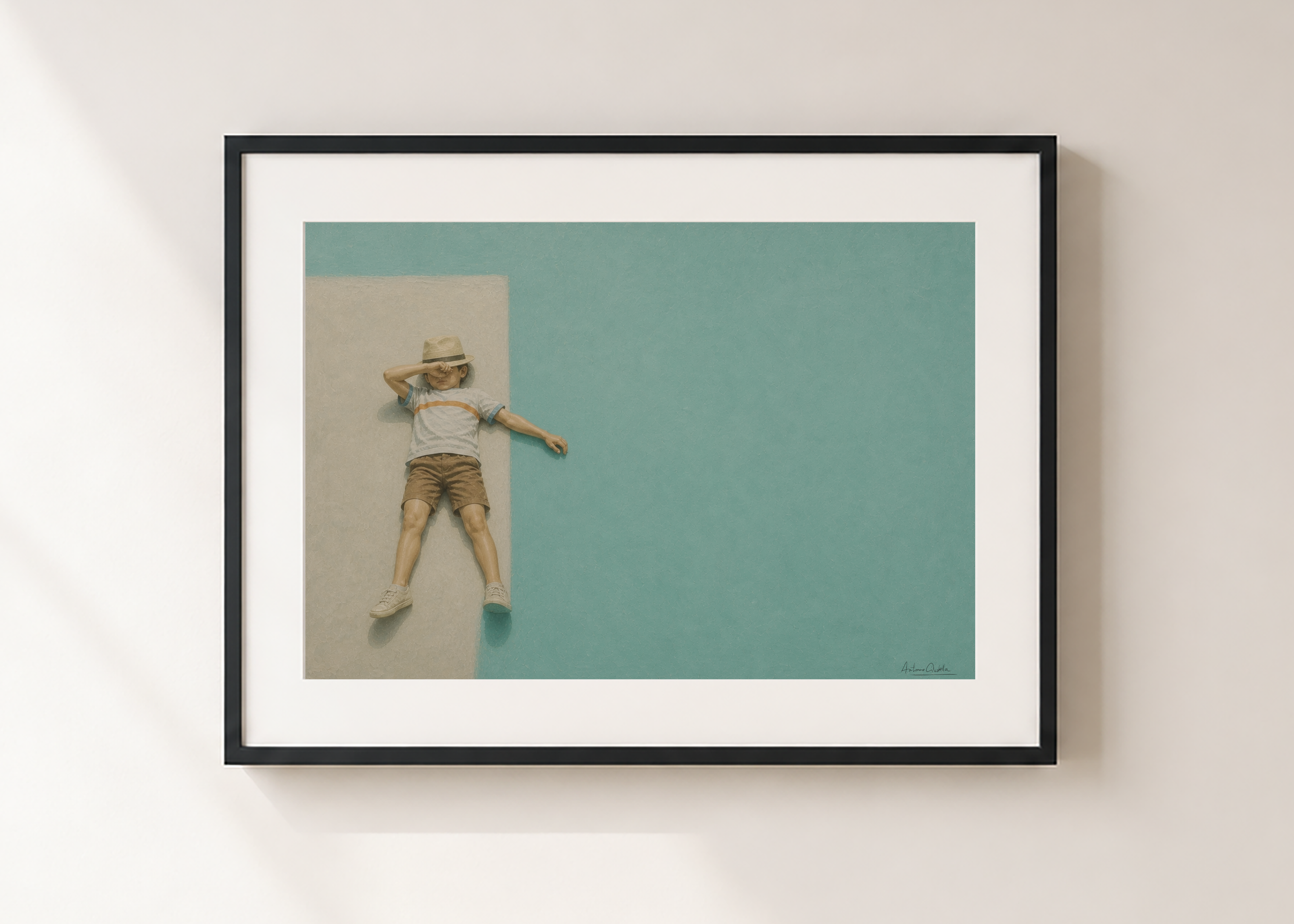 Childhood Memories VII | Framed Fine Art Print | Minimalist Wall Art | Nostalgic Child Artwork | Museum-Quality Giclée Print
