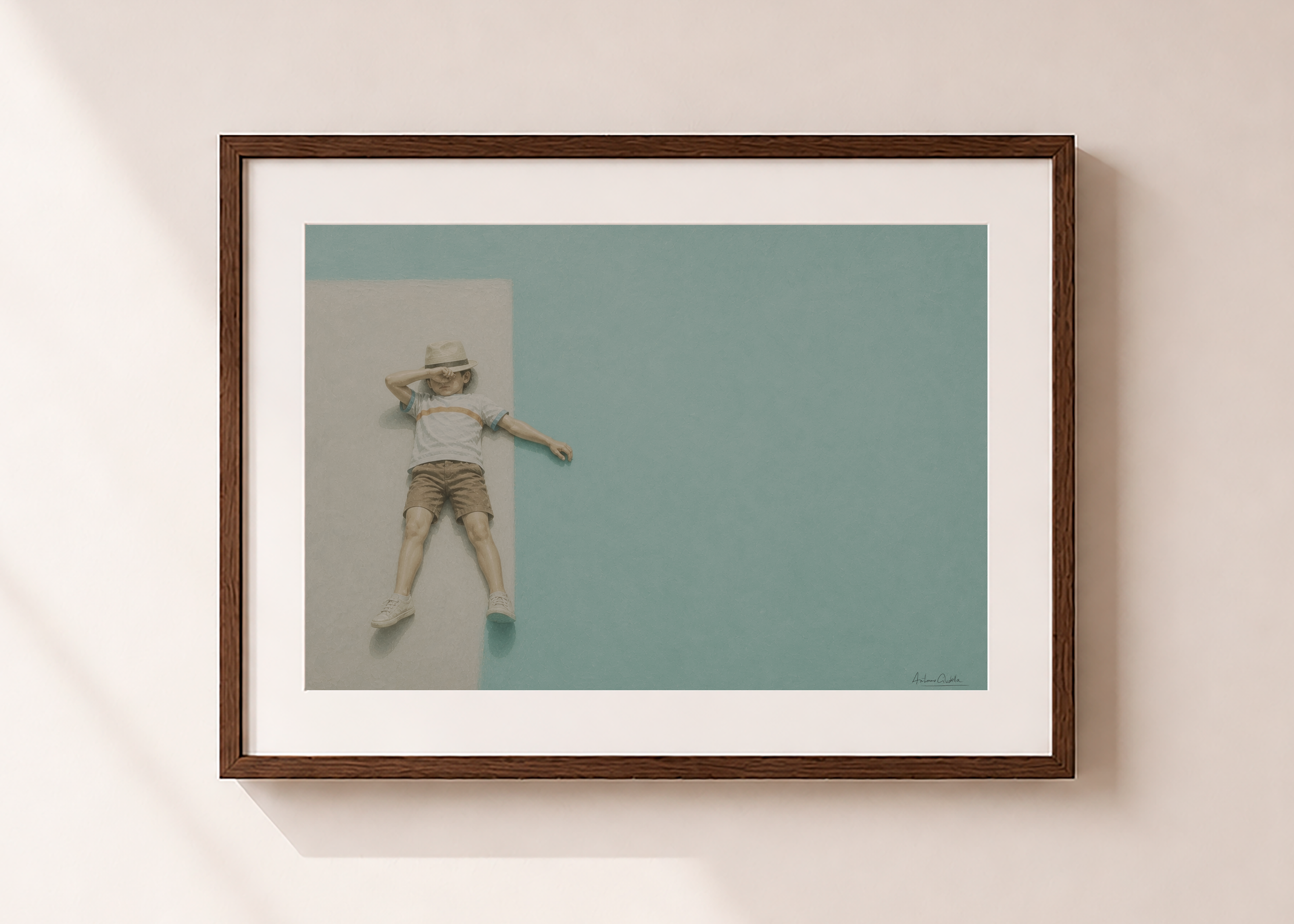 Childhood Memories VII | Framed Fine Art Print | Minimalist Wall Art | Nostalgic Child Artwork | Museum-Quality Giclée Print