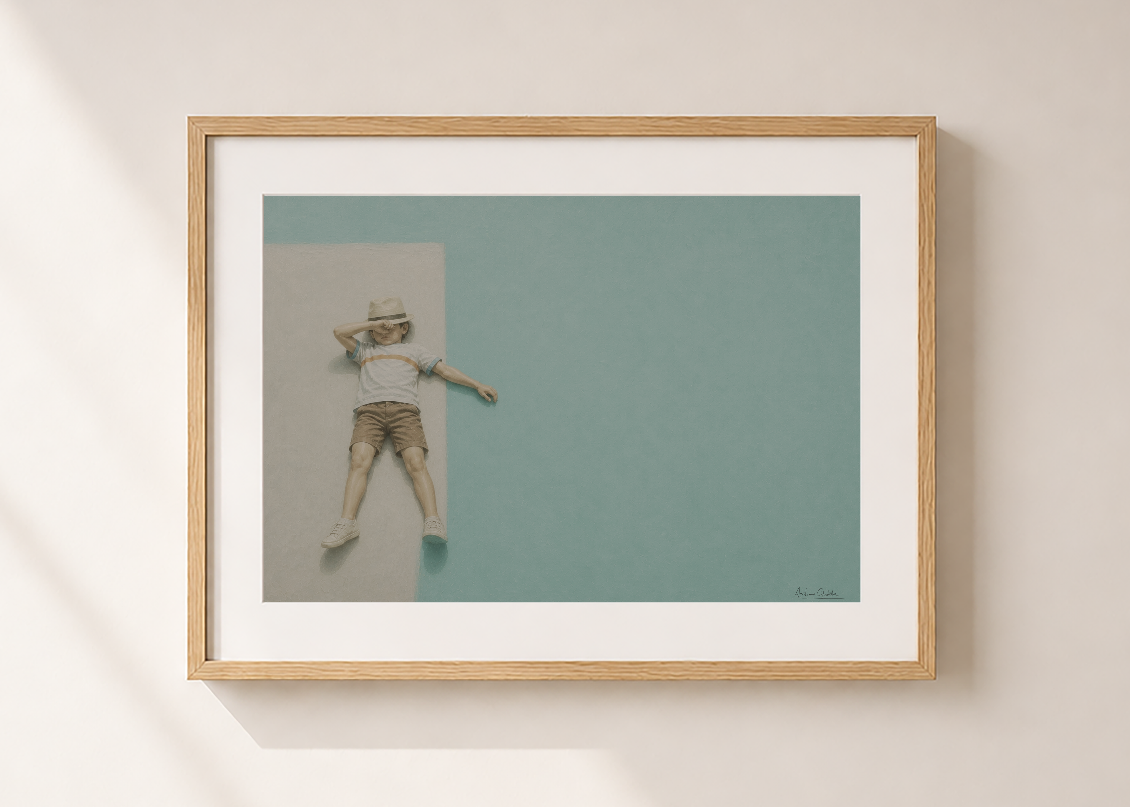 Childhood Memories VII | Framed Fine Art Print | Minimalist Wall Art | Nostalgic Child Artwork | Museum-Quality Giclée Print
