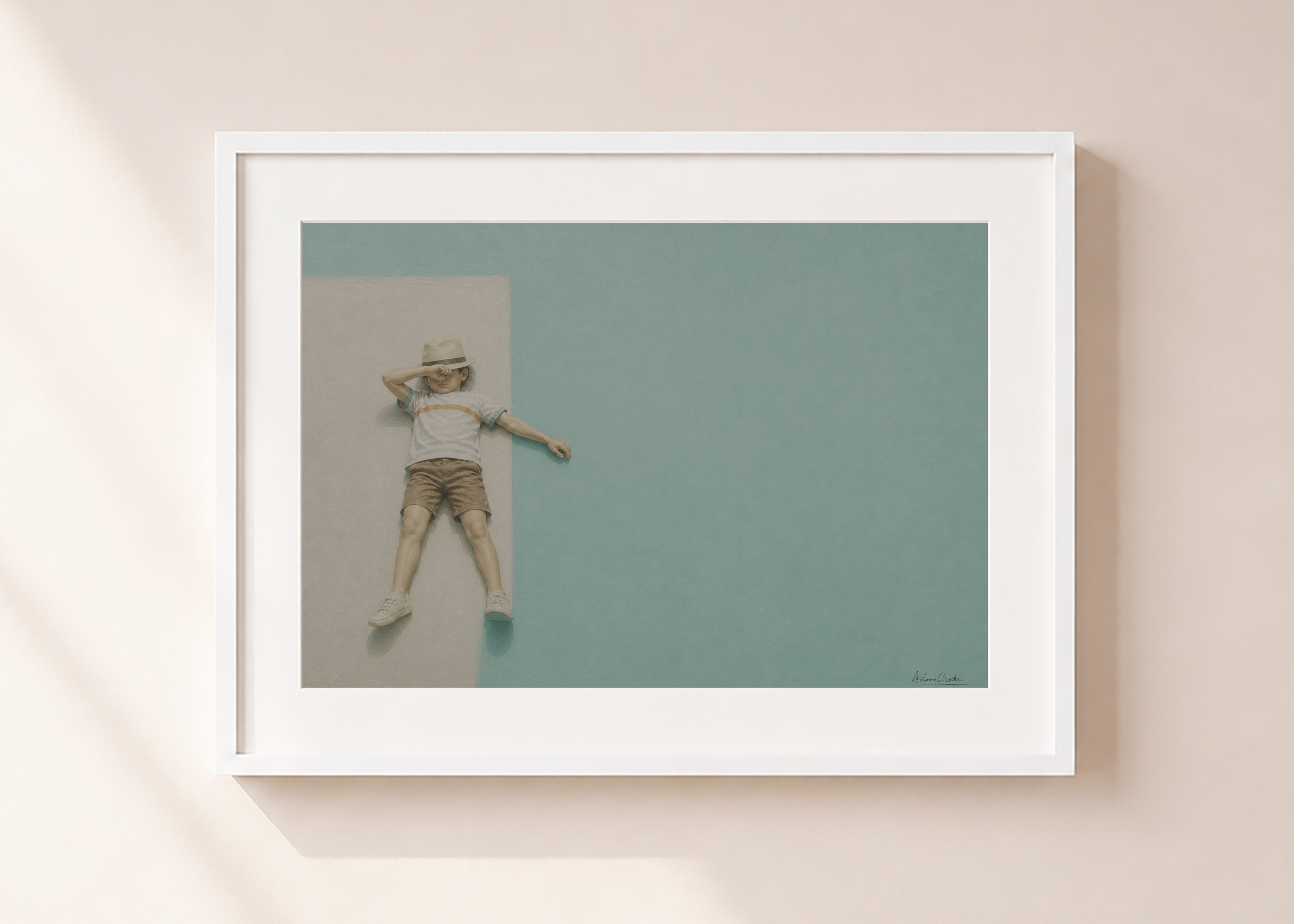 Childhood Memories VII | Framed Fine Art Print | Minimalist Wall Art | Nostalgic Child Artwork | Museum-Quality Giclée Print