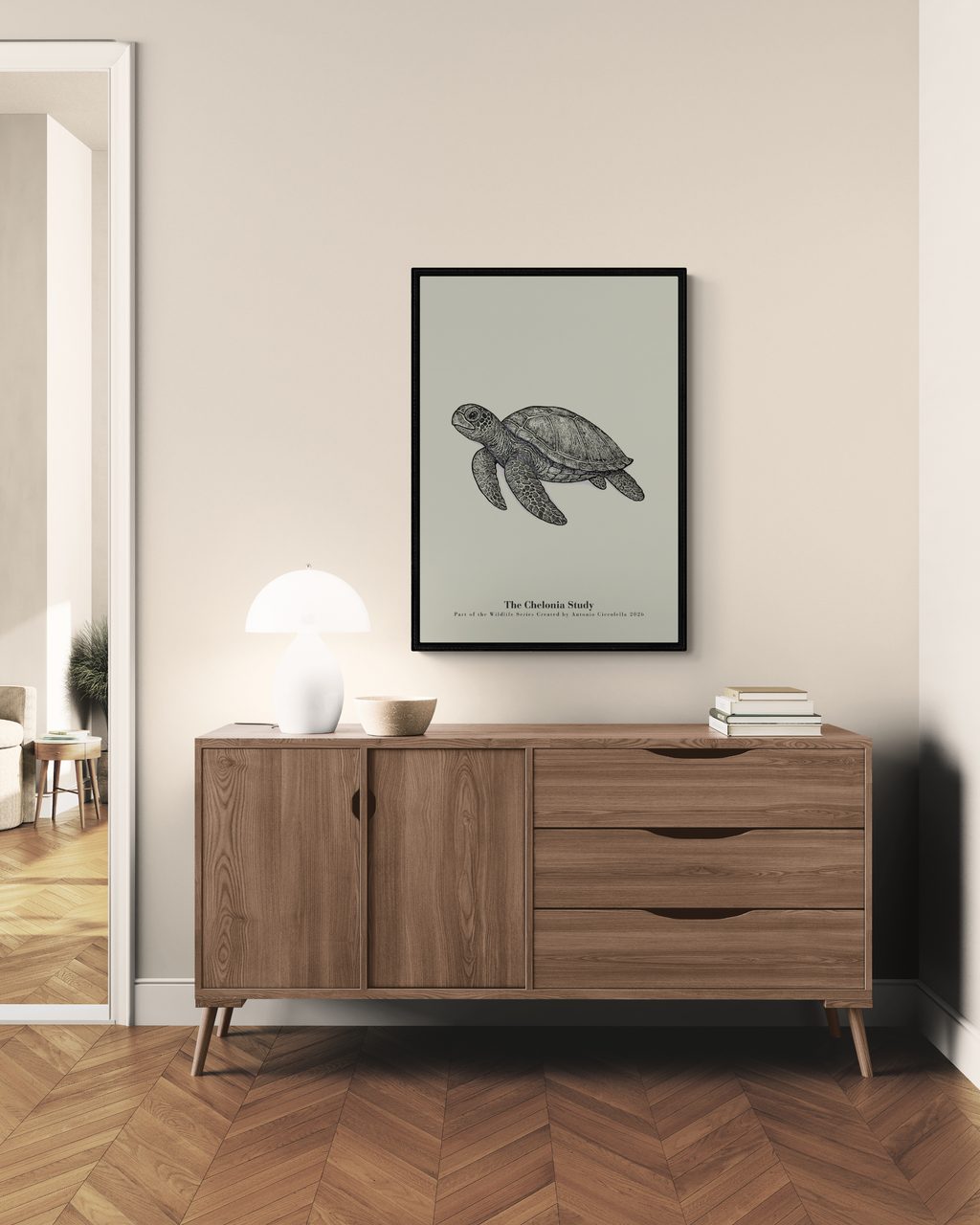 The Chelonia Study | Vintage Sea Turtle Fine Art Print