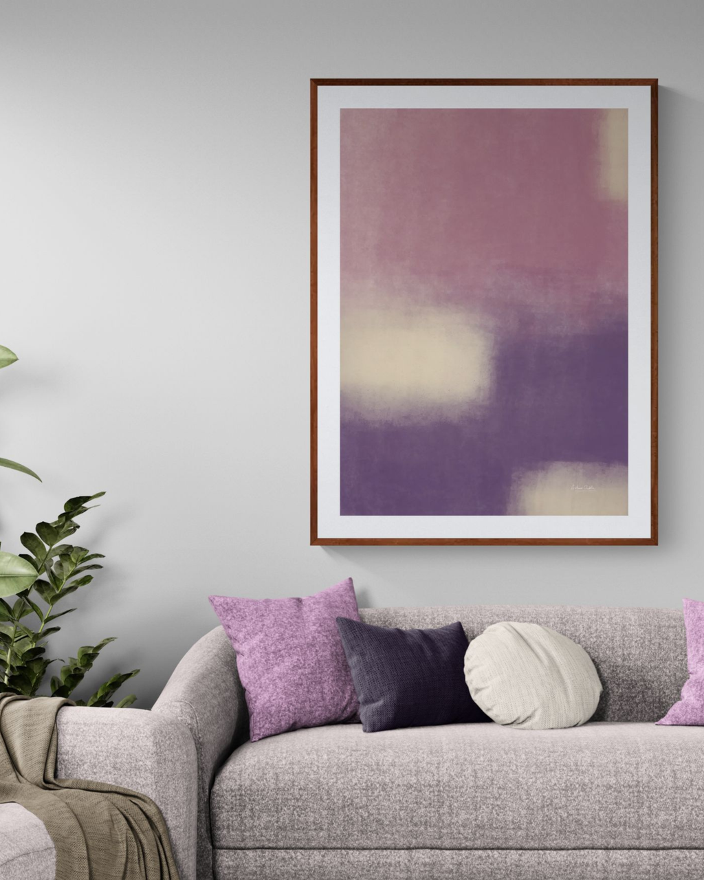 Violet Haze | Minimalist Abstract Fine Art Print