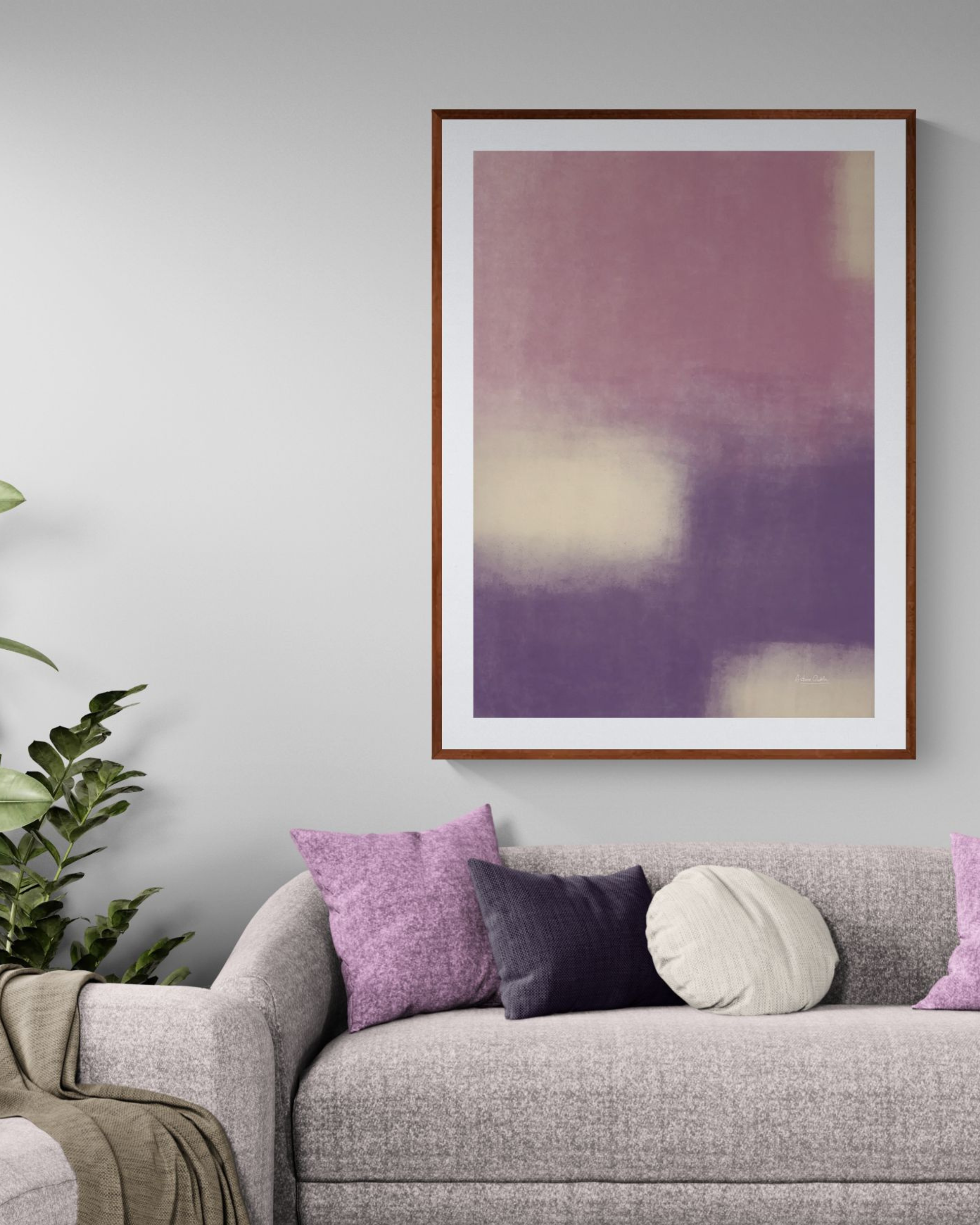 Violet Haze | Minimalist Abstract Fine Art Print