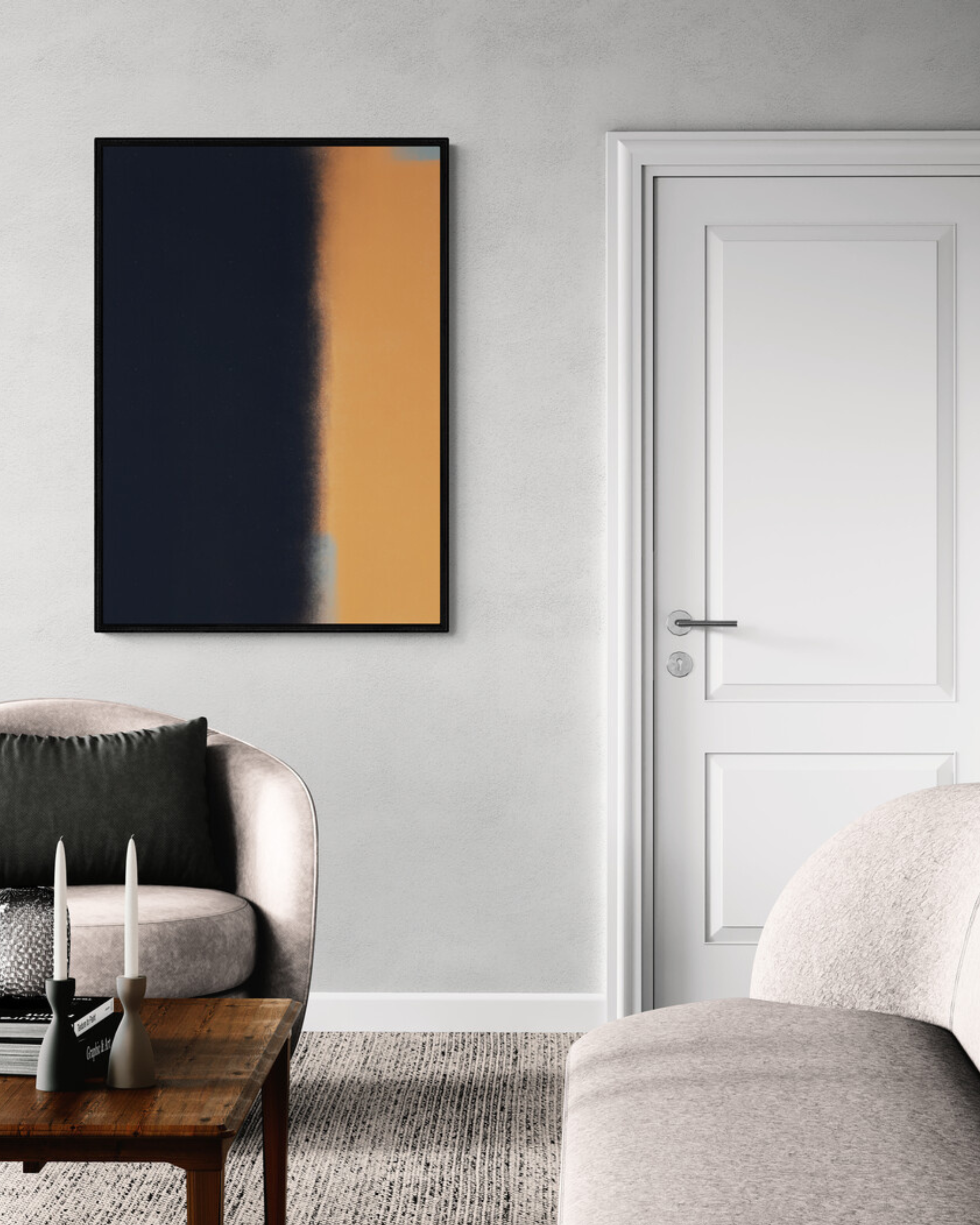 Obsidian Echo | Minimalist Abstract Fine Art Print