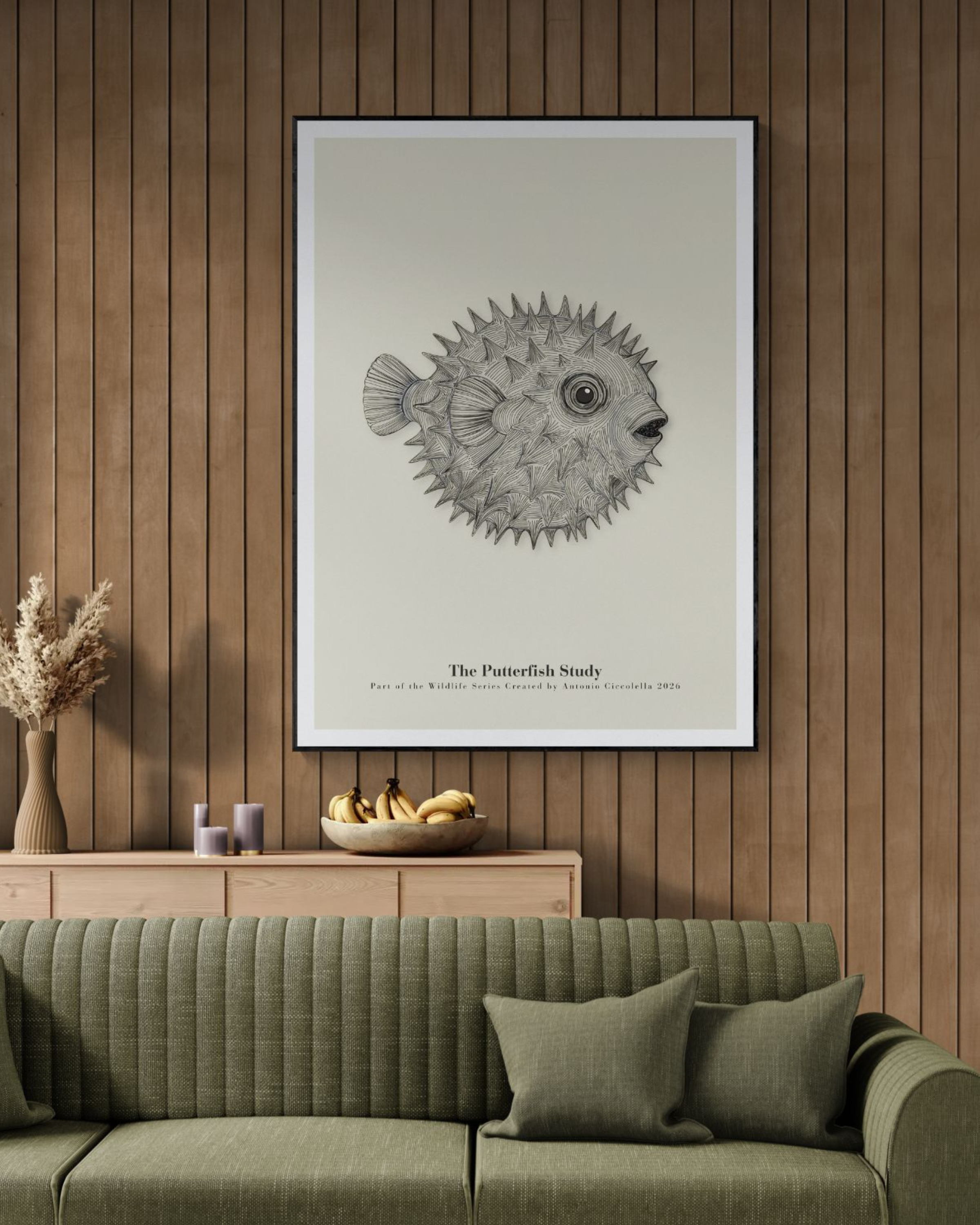 The Pufferfish Study | Vintage Pufferfish Fine Art Print