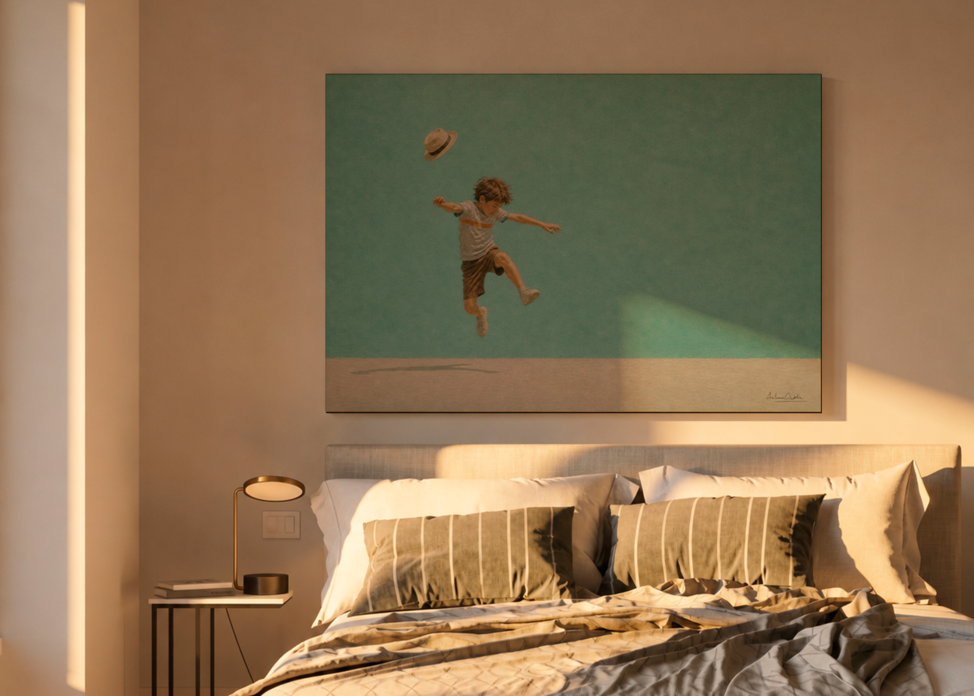Childhood Memories VI | Canvas Print | Stretched Canvas | Minimalist Wall Art | Nostalgic Child Artwork | Museum-Quality Giclée Canvas