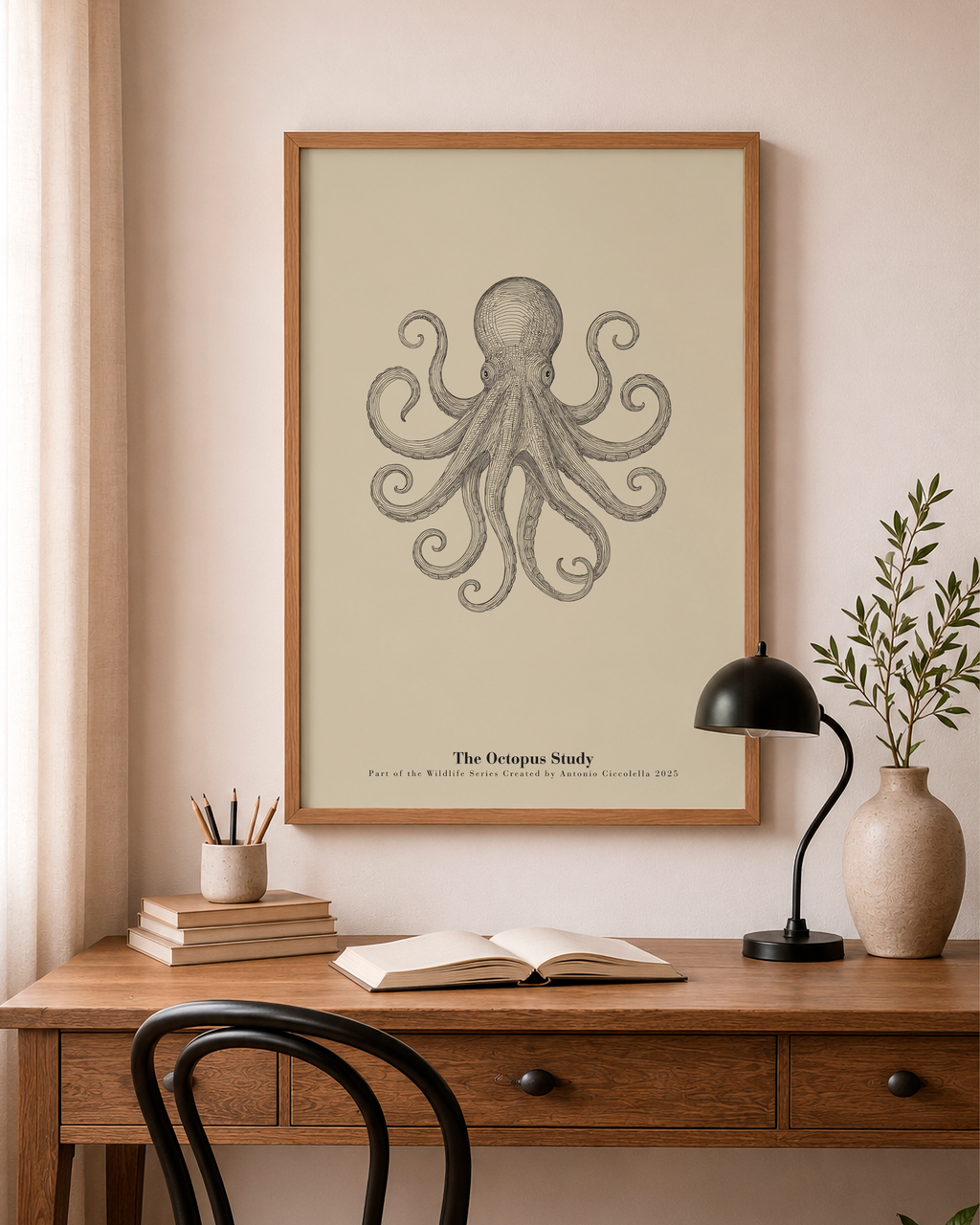 The Octopus Study | Vintage Octopus Fine Art Print