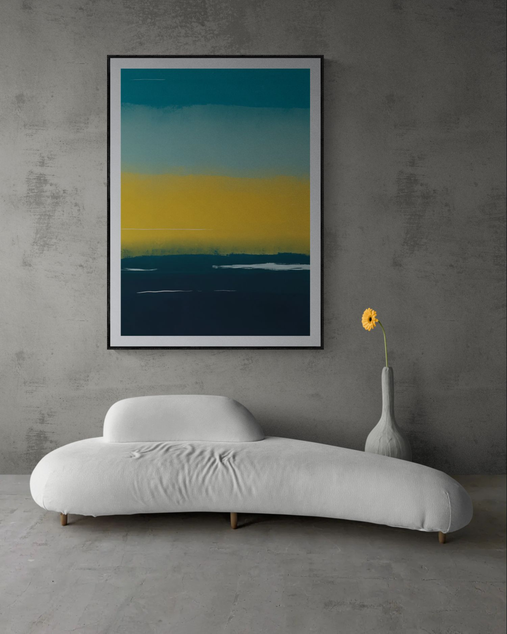 Golden Shore | Abstract Coastal Fine Art Print