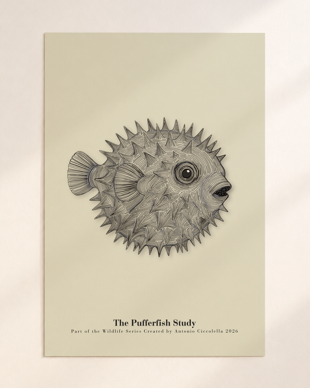 The Pufferfish Study | Gallery Paper Pufferfish Wall Art