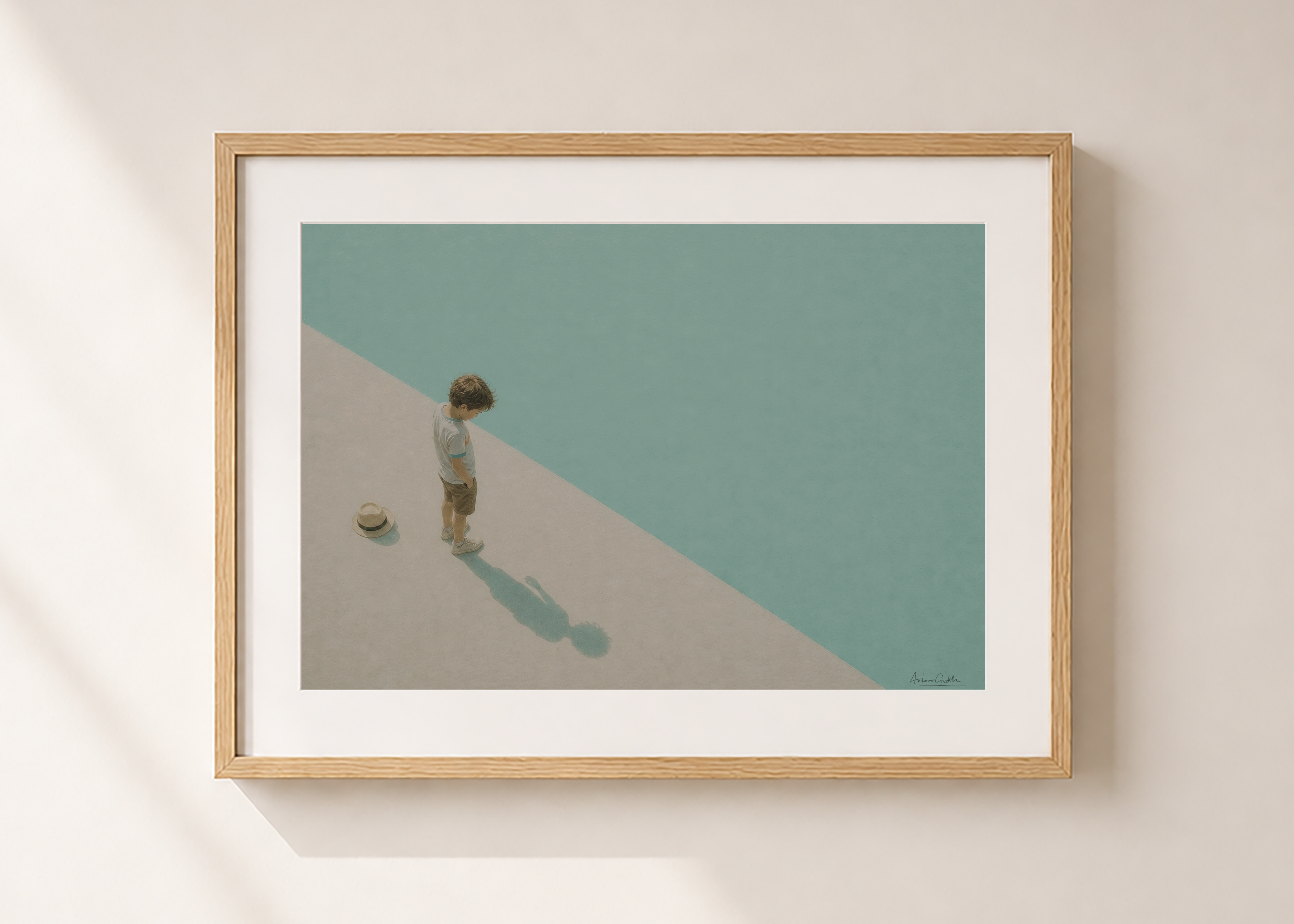 Childhood Memories VIII | Framed Fine Art Print | Minimalist Wall Art | Nostalgic Child Artwork | Museum-Quality Giclée Print