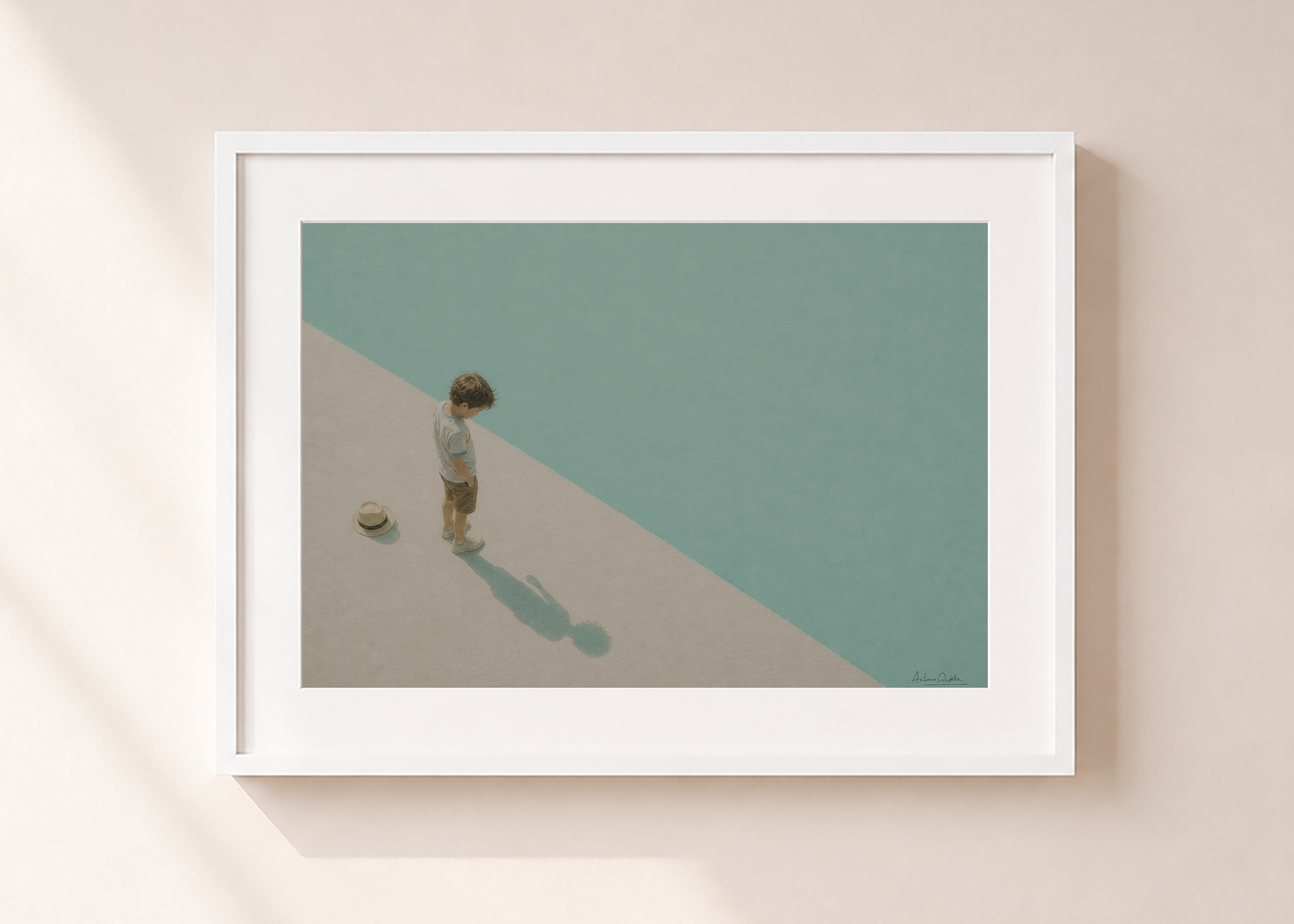 Childhood Memories VIII | Framed Fine Art Print | Minimalist Wall Art | Nostalgic Child Artwork | Museum-Quality Giclée Print
