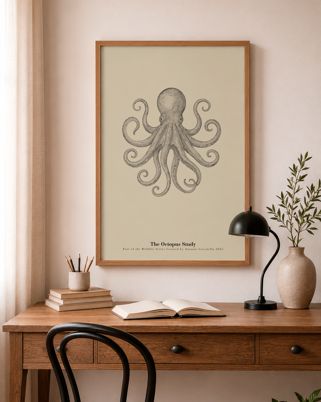 The Octopus Study | Vintage Octopus Fine Art Print