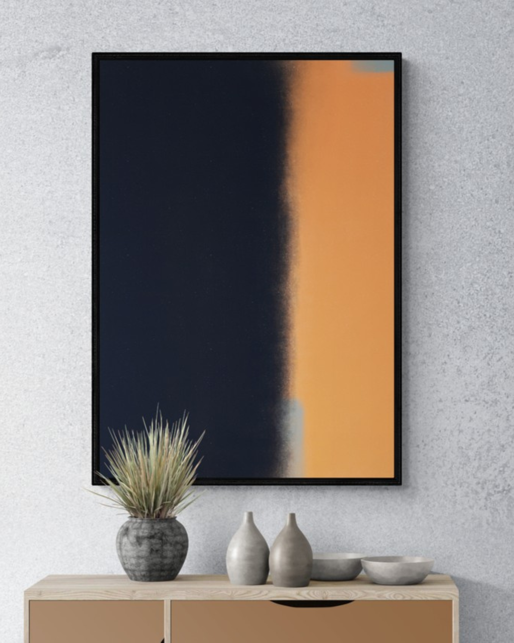 Obsidian Echo | Minimalist Abstract Fine Art Print