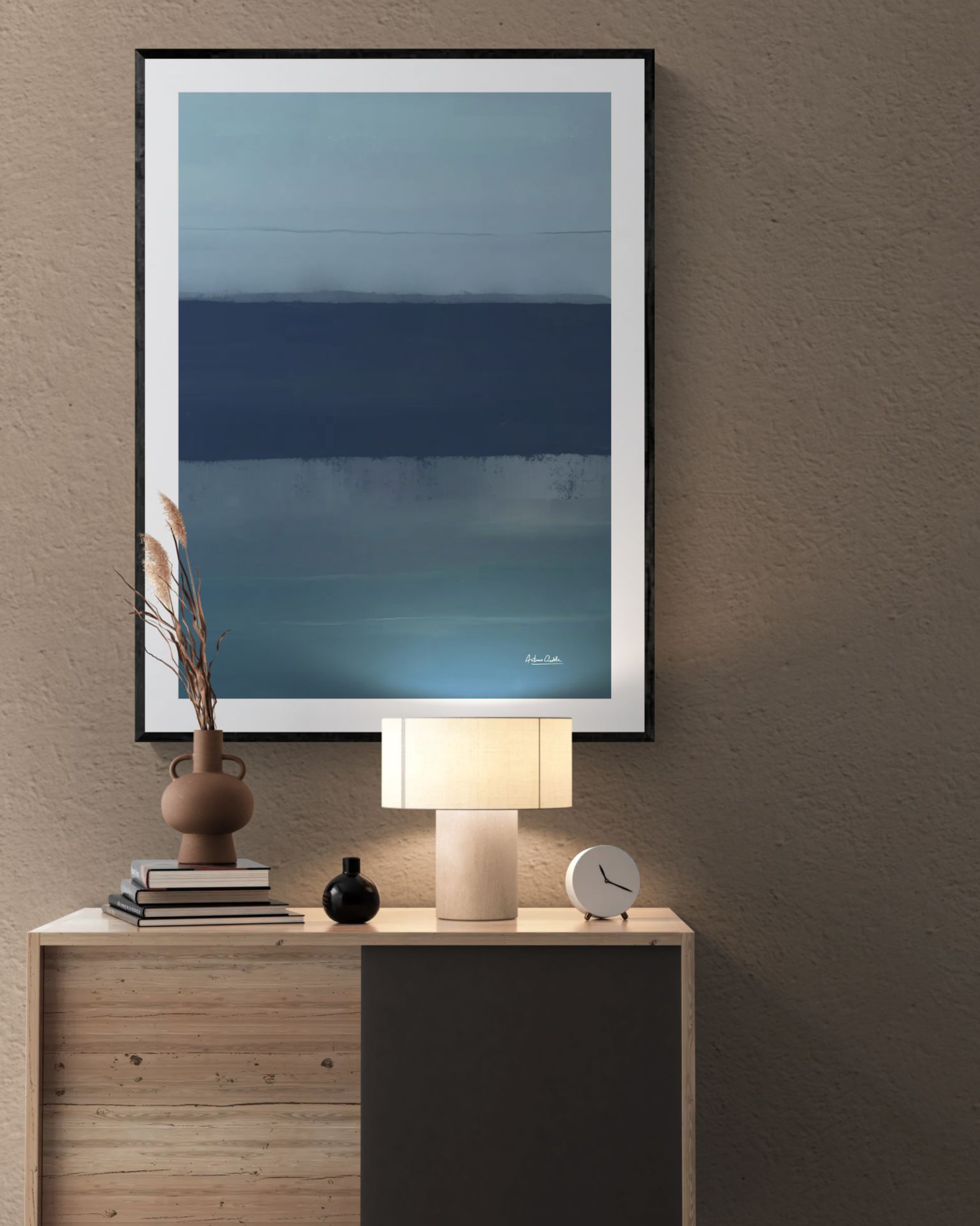 Slate Horizon | Minimalist Abstract Fine Art Print