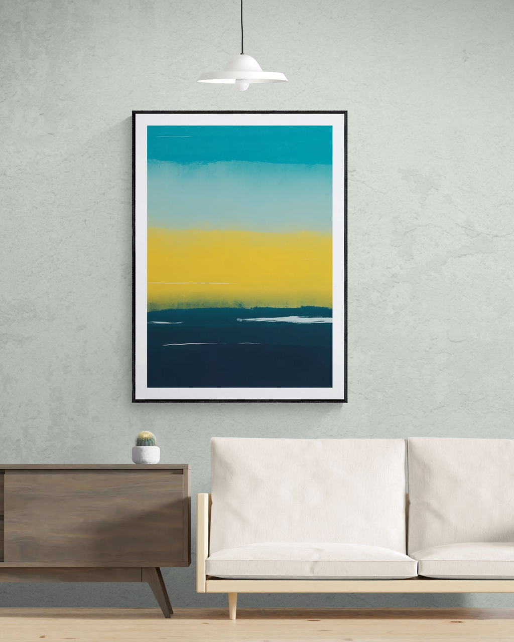 Golden Shore | Abstract Coastal Fine Art Print