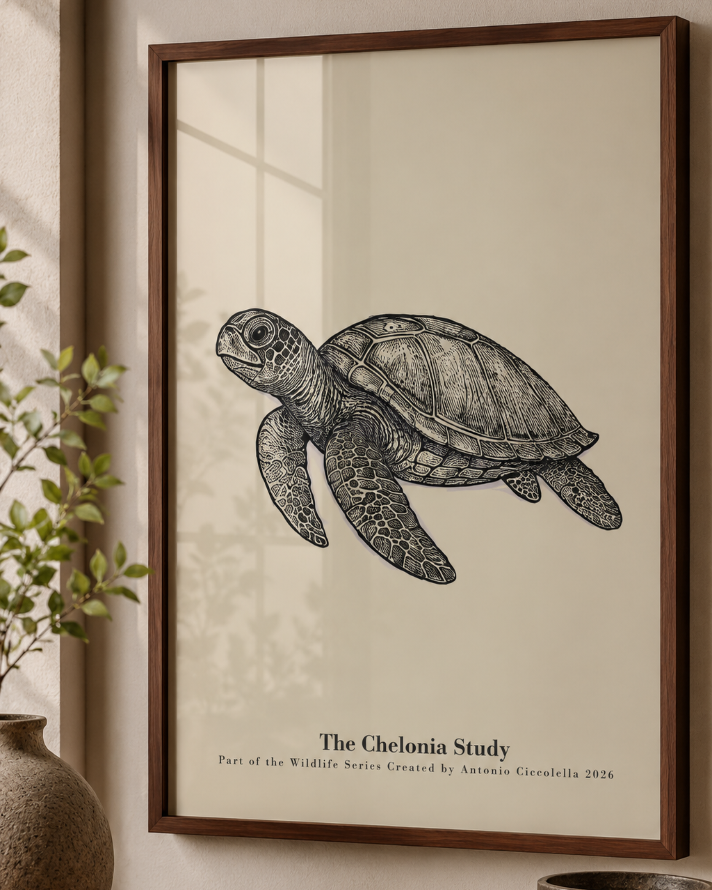 The Chelonia Study | Vintage Sea Turtle Fine Art Print