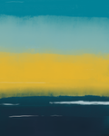 Golden Shore | Gallery Paper Abstract Coastal Wall Art