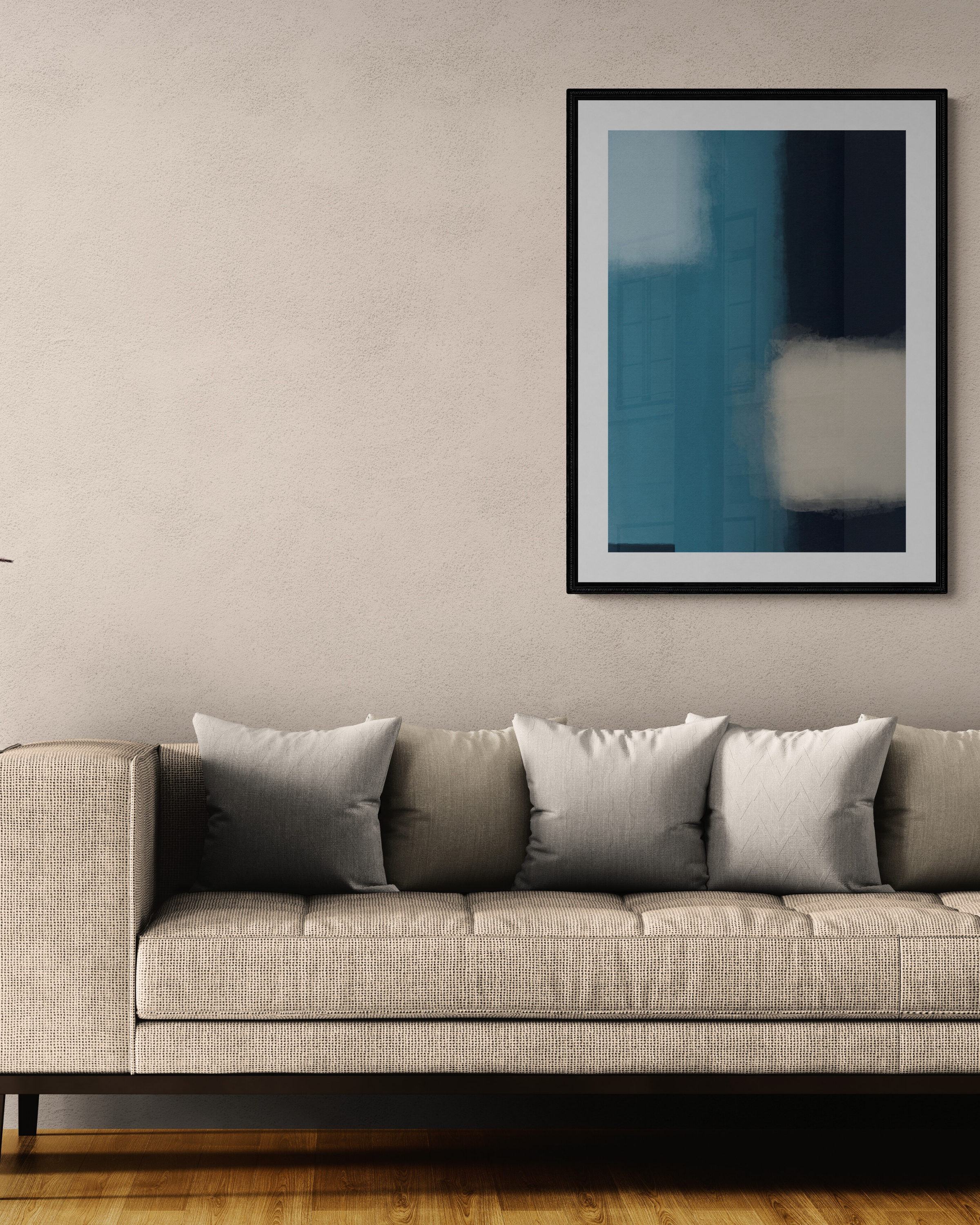 Held Structure | Minimalist Abstract Fine Art Print