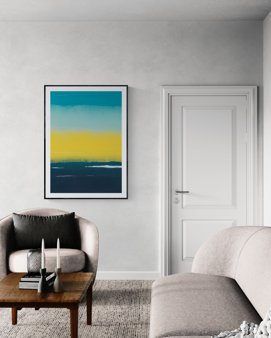 Golden Shore | Abstract Coastal Fine Art Print