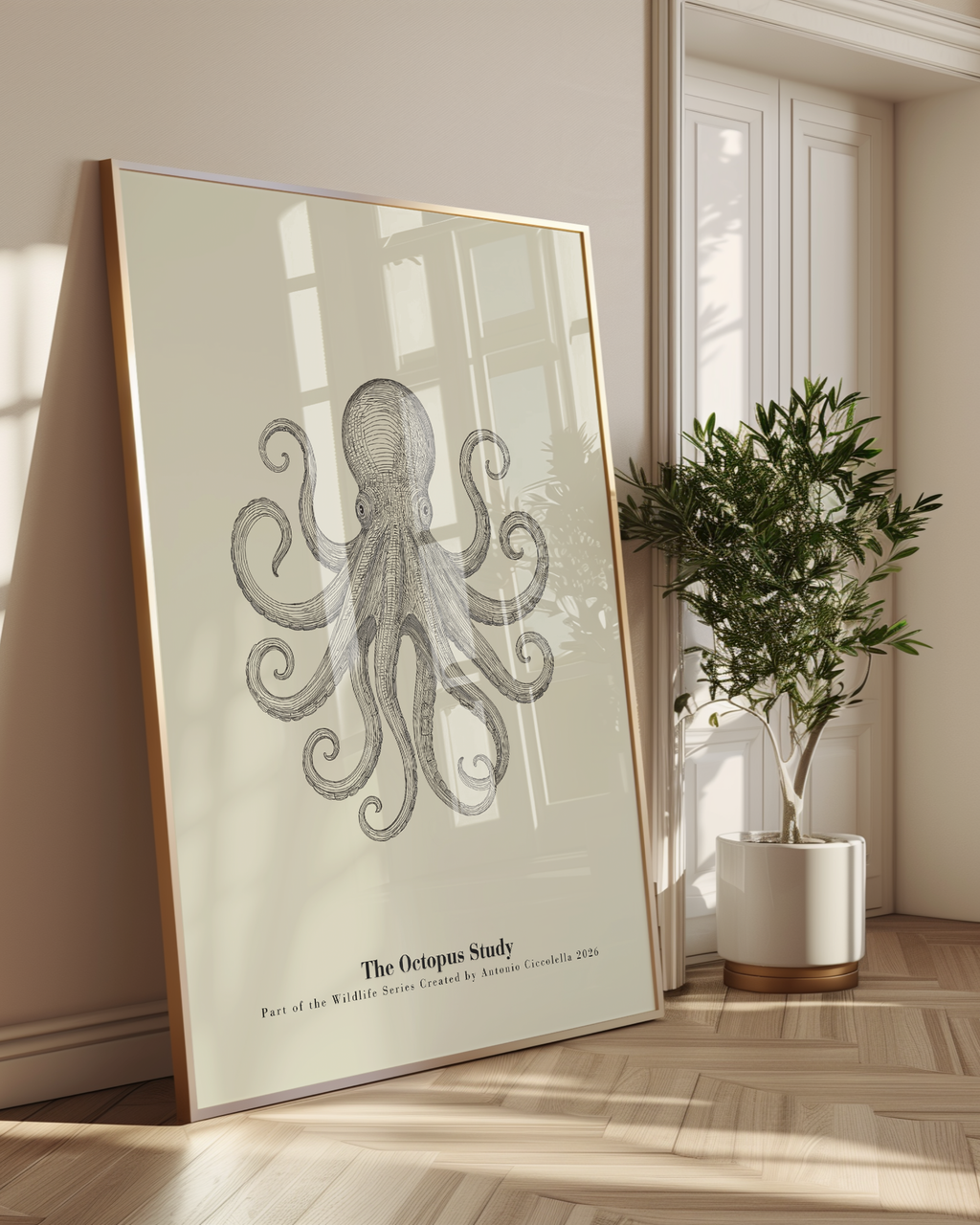 The Octopus Study | Vintage Octopus Fine Art Print