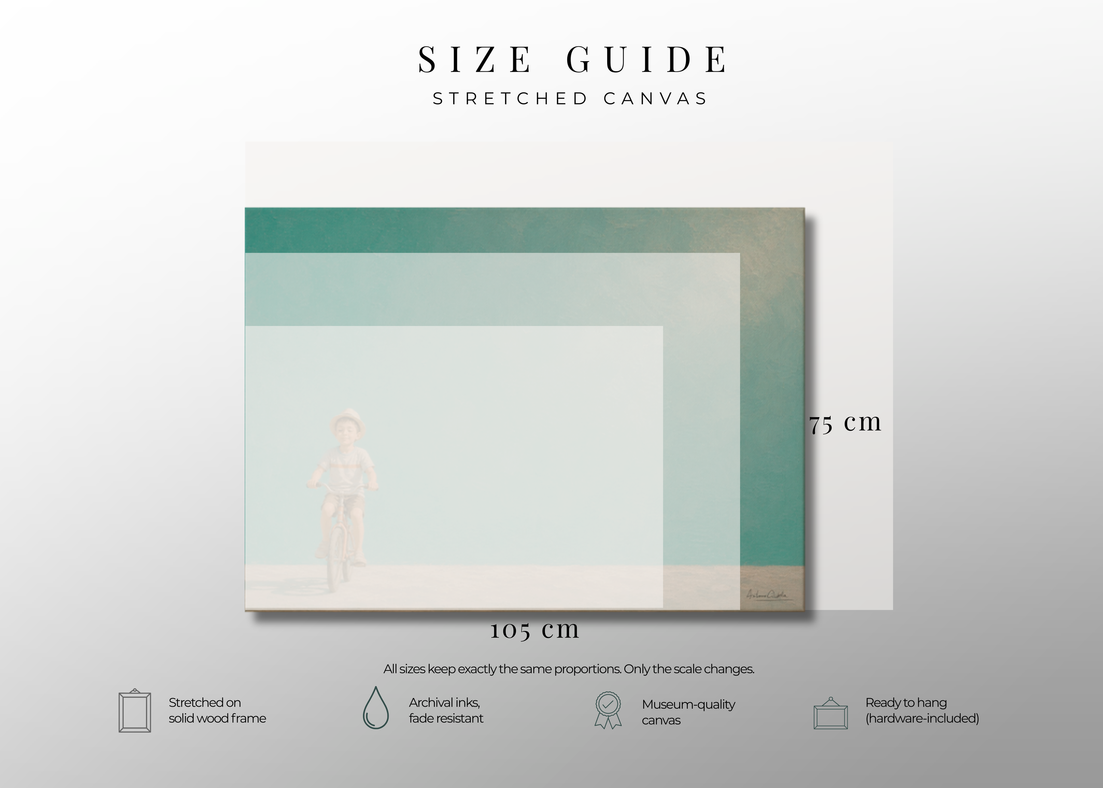 Childhood Memories II | Canvas Print | Stretched Canvas | Minimalist Wall Art | Nostalgic Child Artwork | Museum-Quality Giclée Canvas