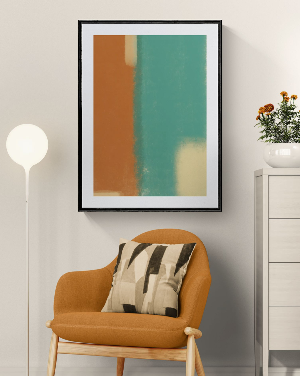 Moss & Rust | Minimalist Abstract Fine Art Print