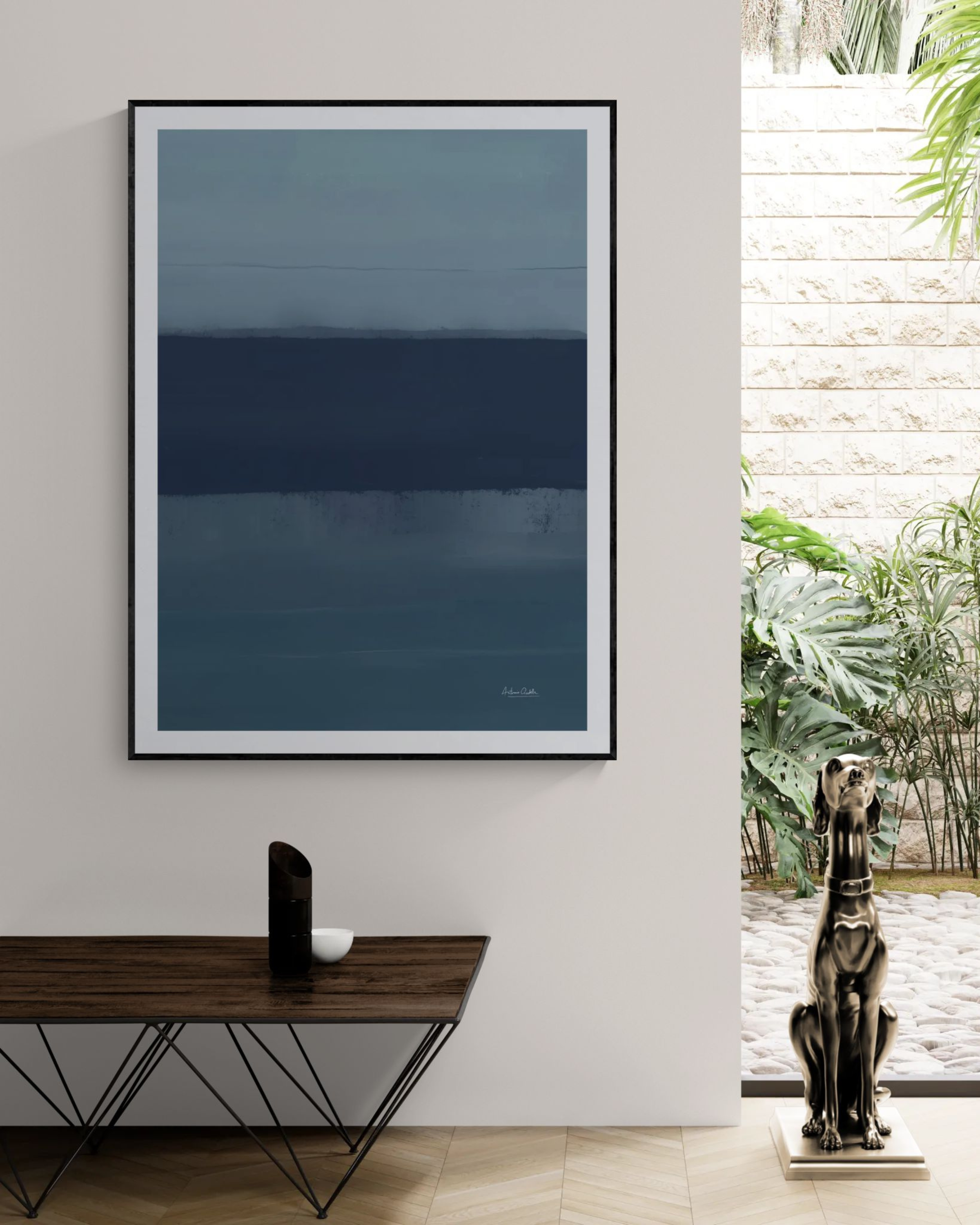 Slate Horizon | Minimalist Abstract Fine Art Print
