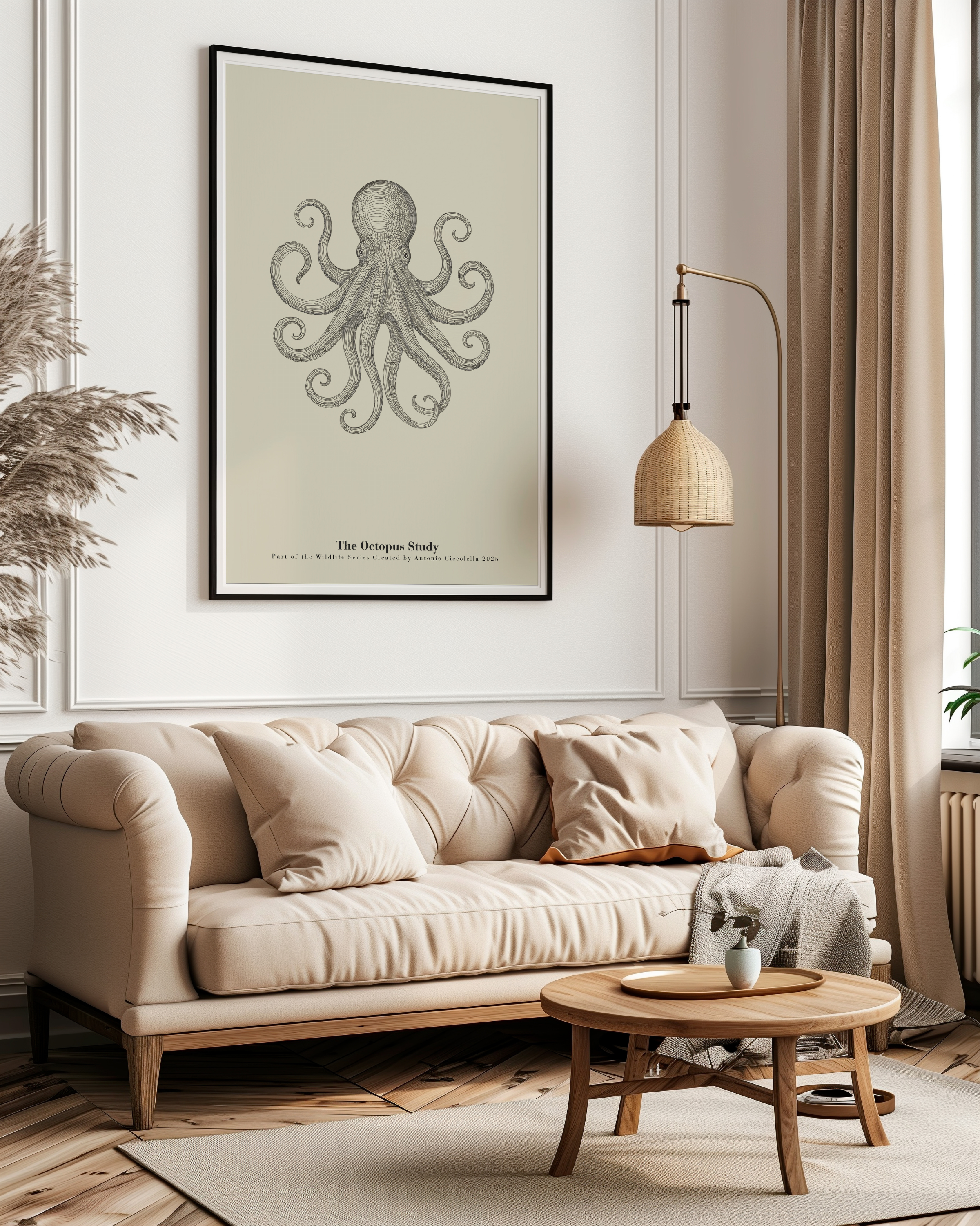 The Octopus Study | Vintage Octopus Fine Art Print